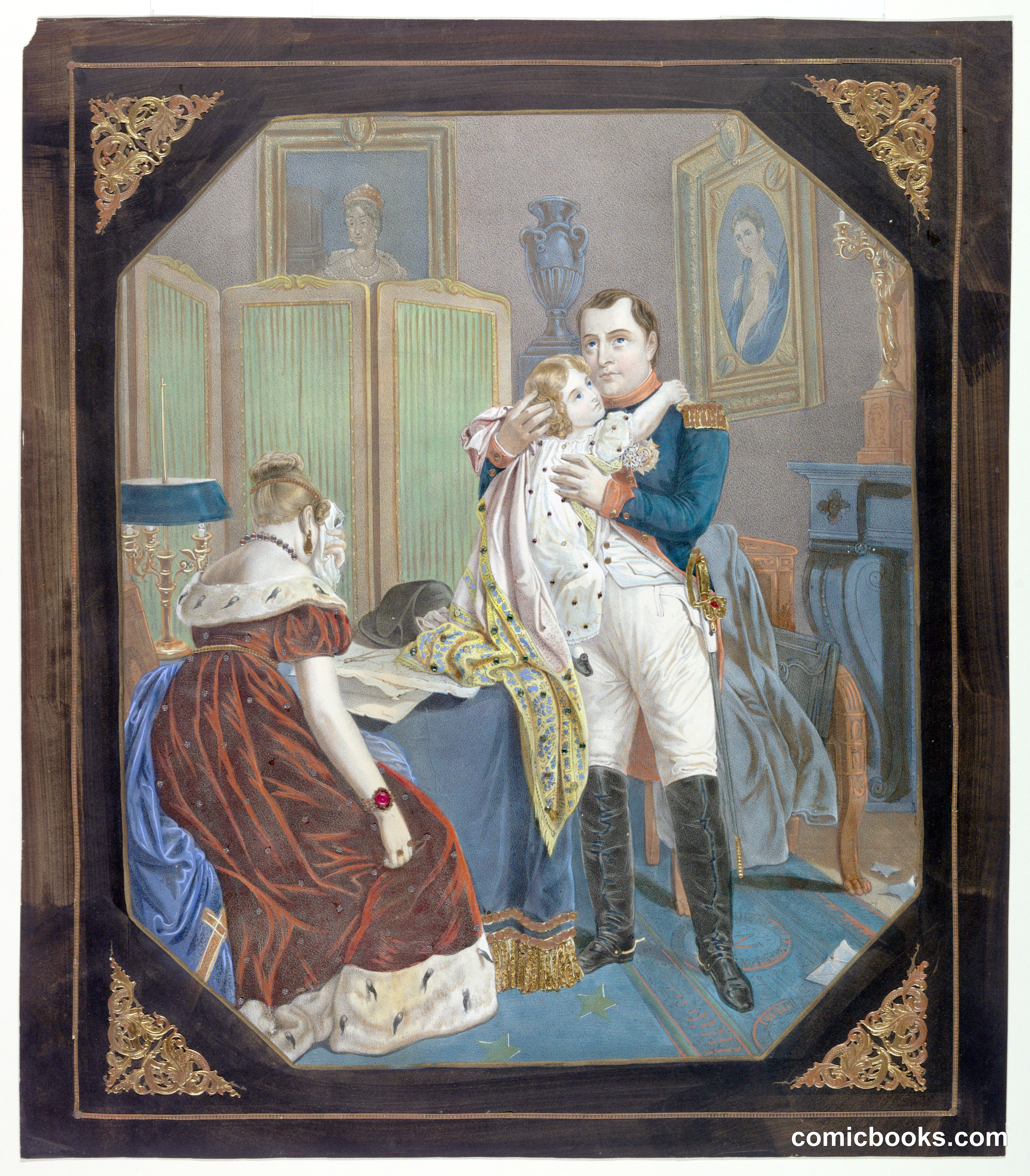 Napoleon and Empress Marie-Louise with the King of Rome