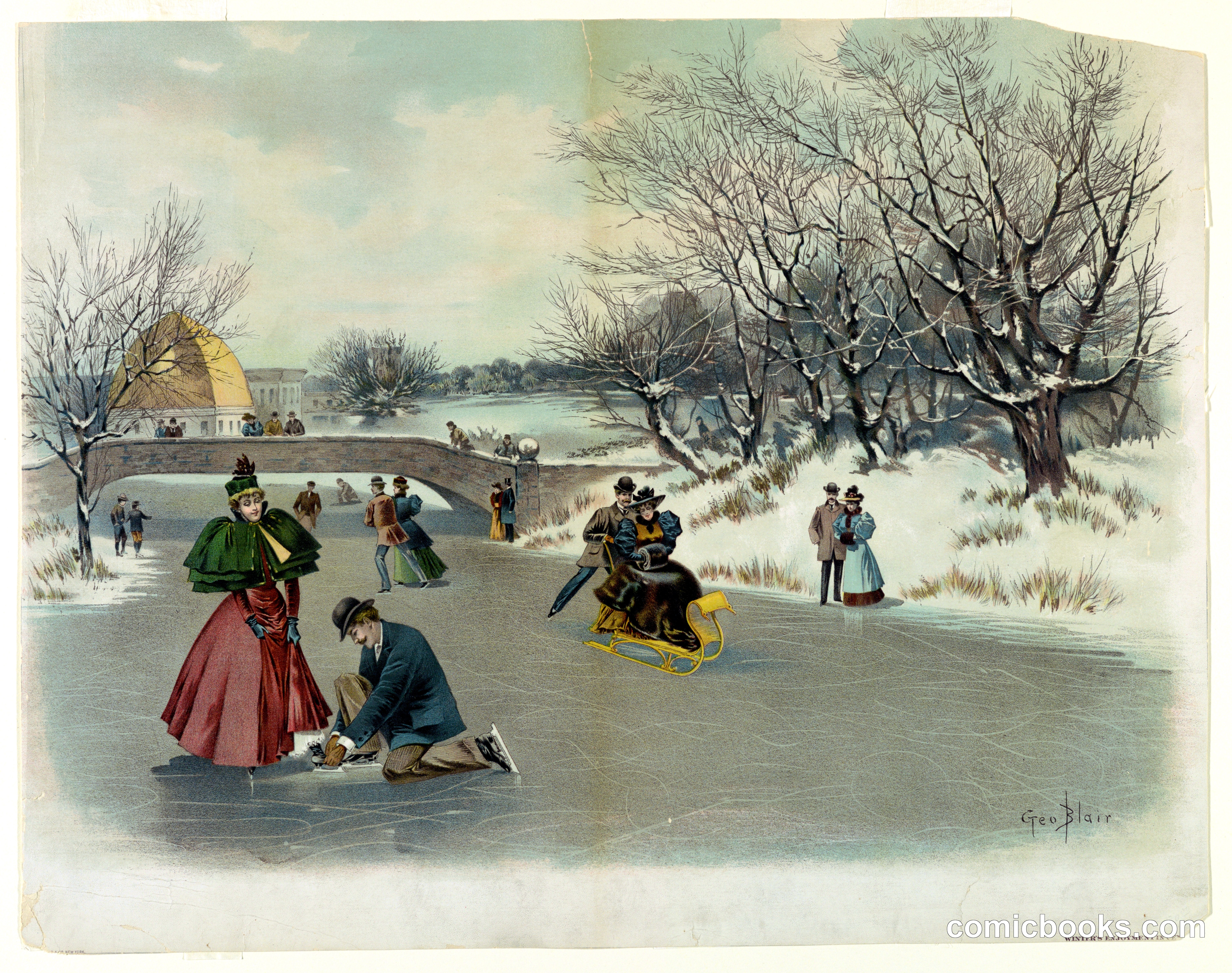 Winter's Enjoyment in Central Park