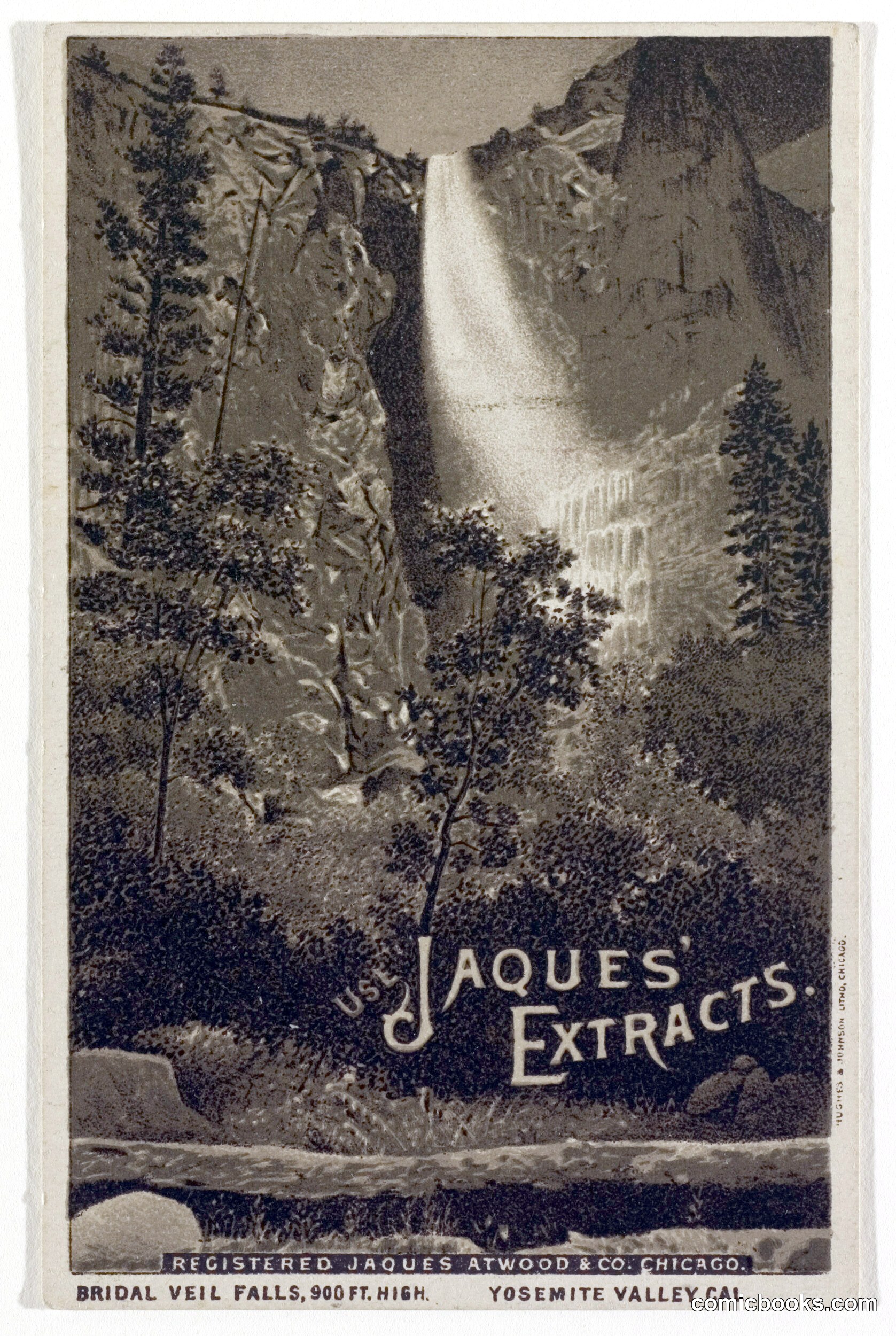 Jaques' Extracts Advertisement: Bridal Veil Falls