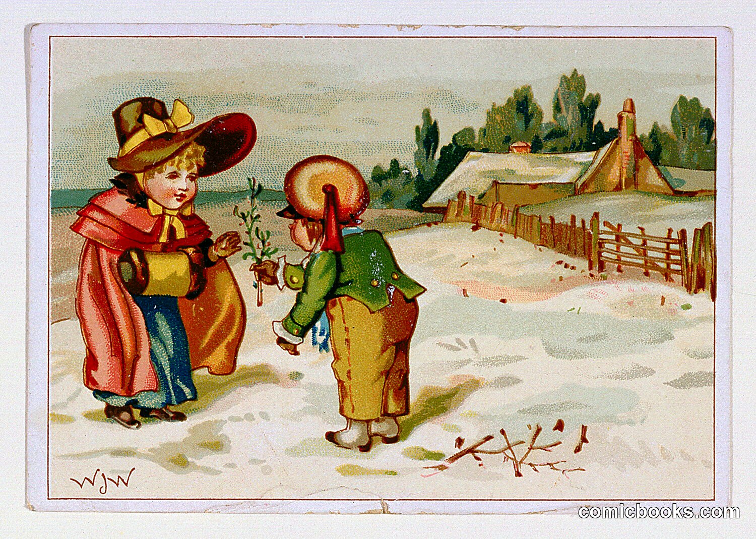 Children in Winter Landscape