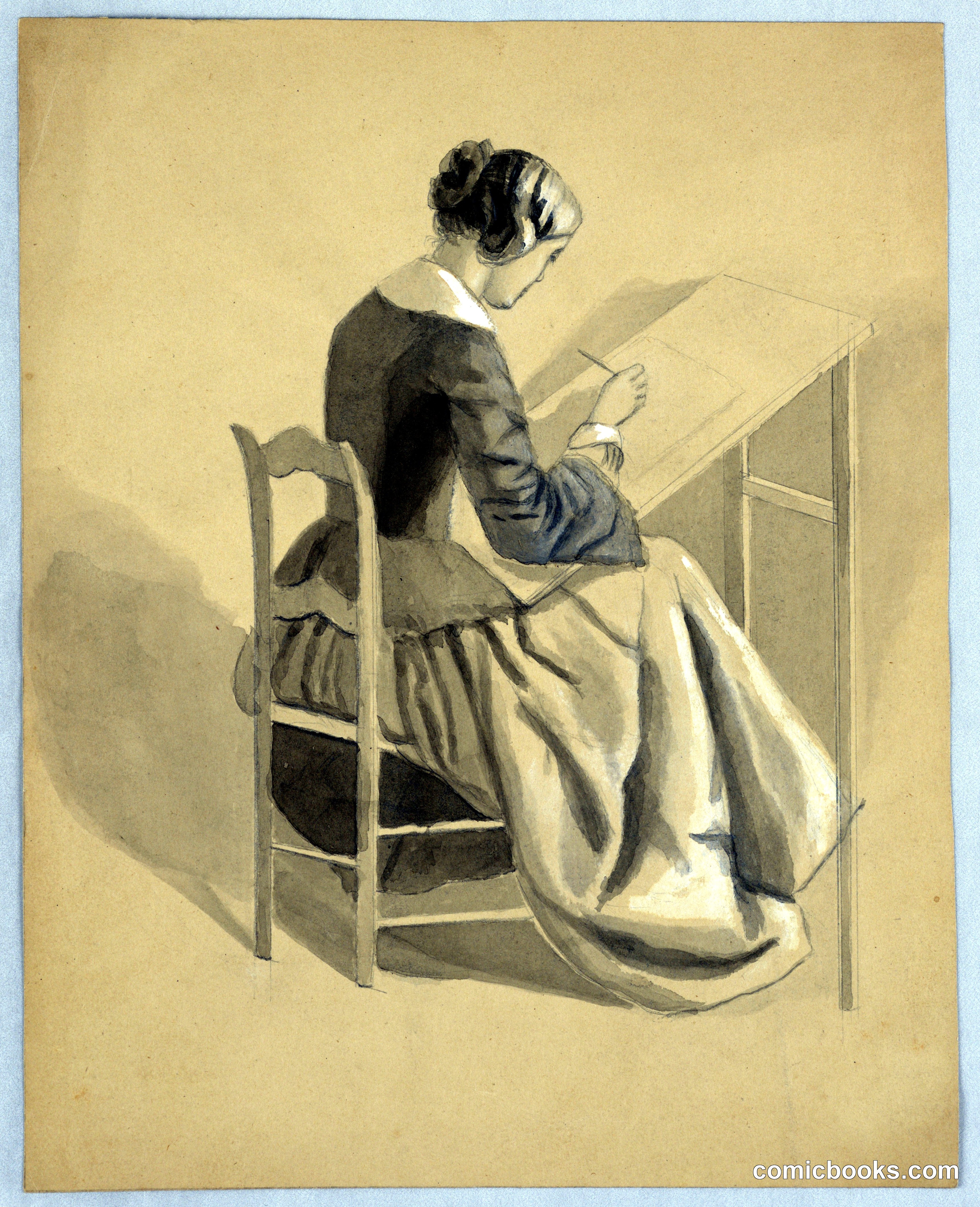 A Woman Drawing