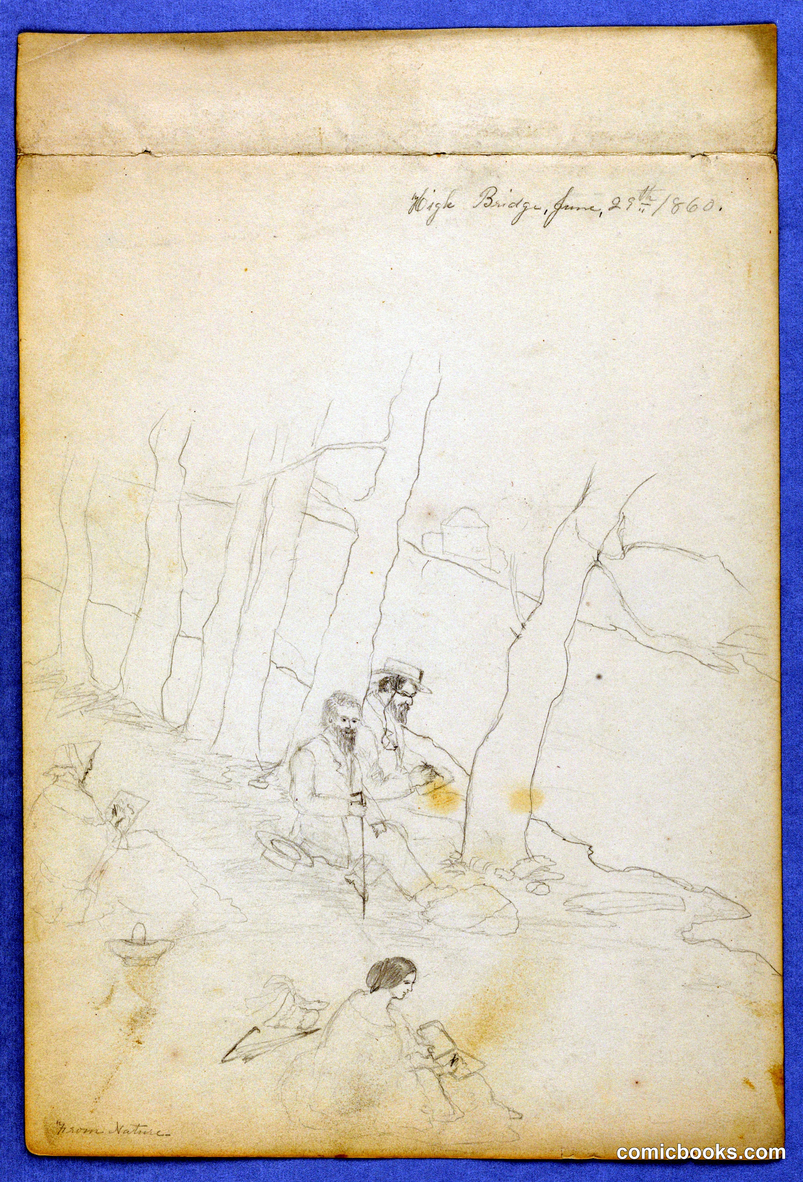 Sketchbook Page: High Bridge, June 25, 1860