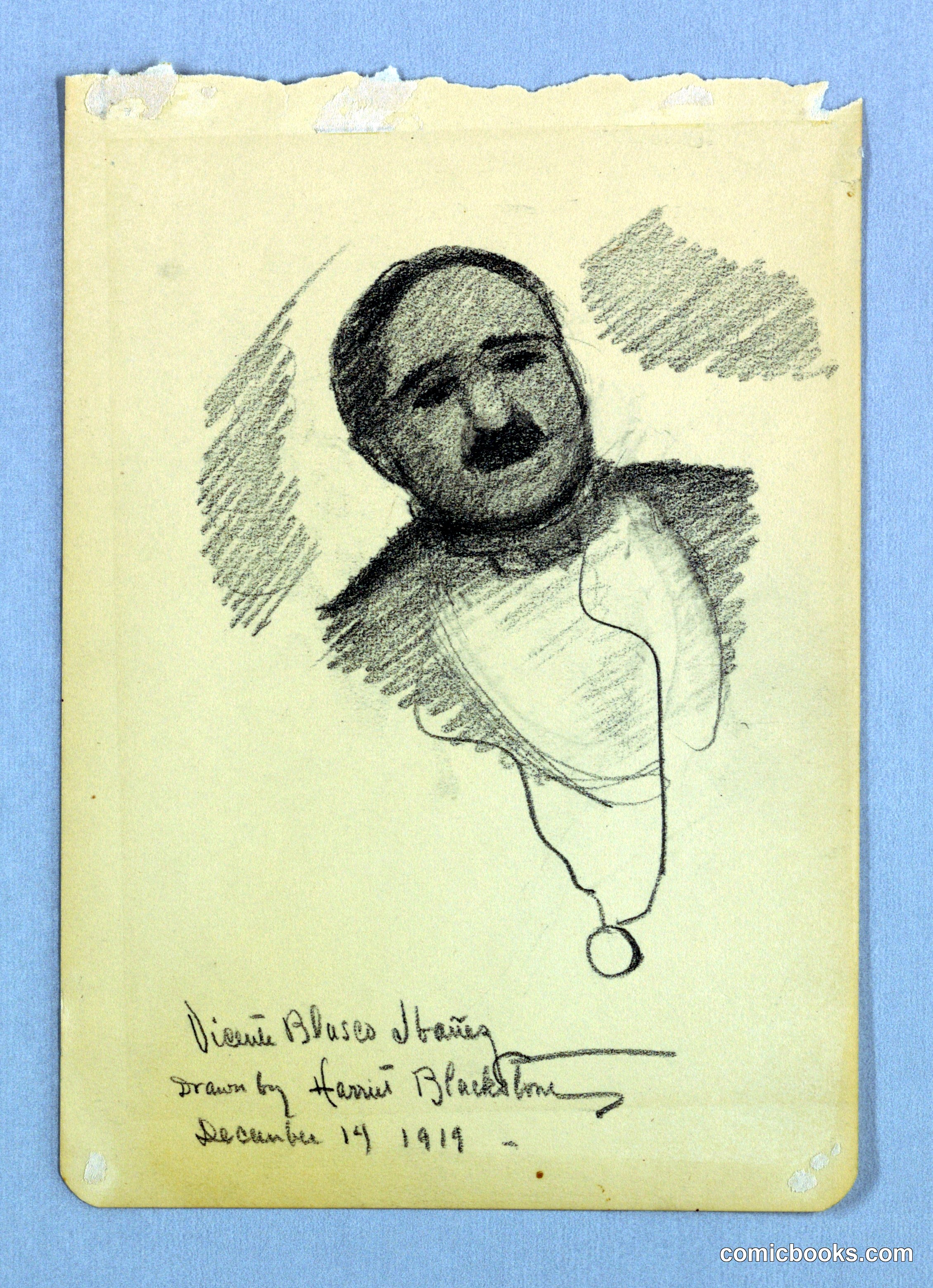 Study for portrait, Vicente Blasco Ibañez
