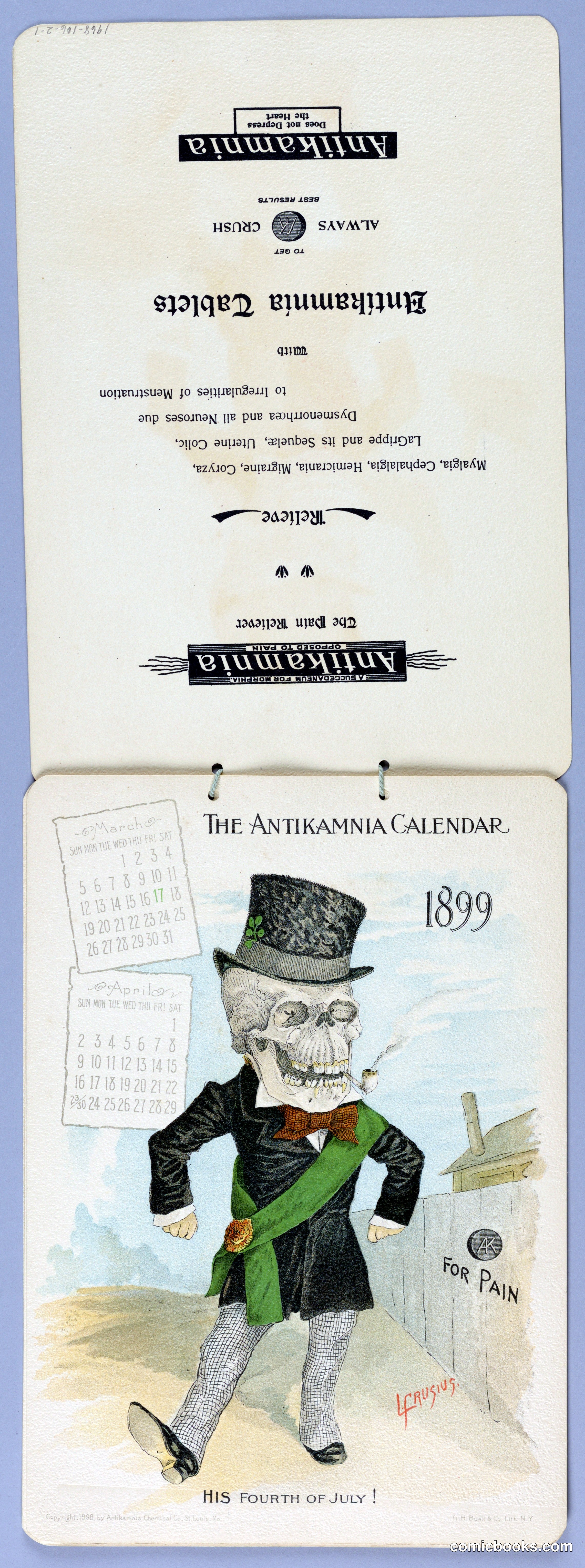 The Antikamnia Calendar, 1899