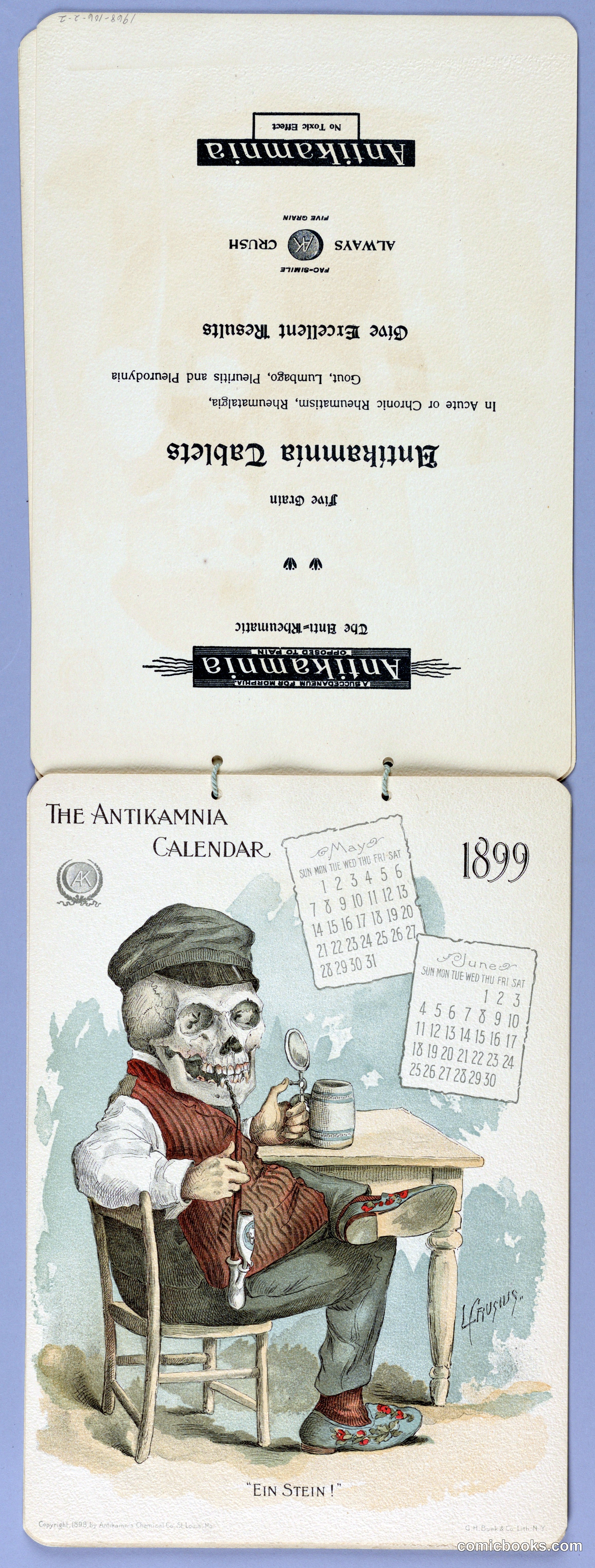 The Antikamnia Calendar, 1899