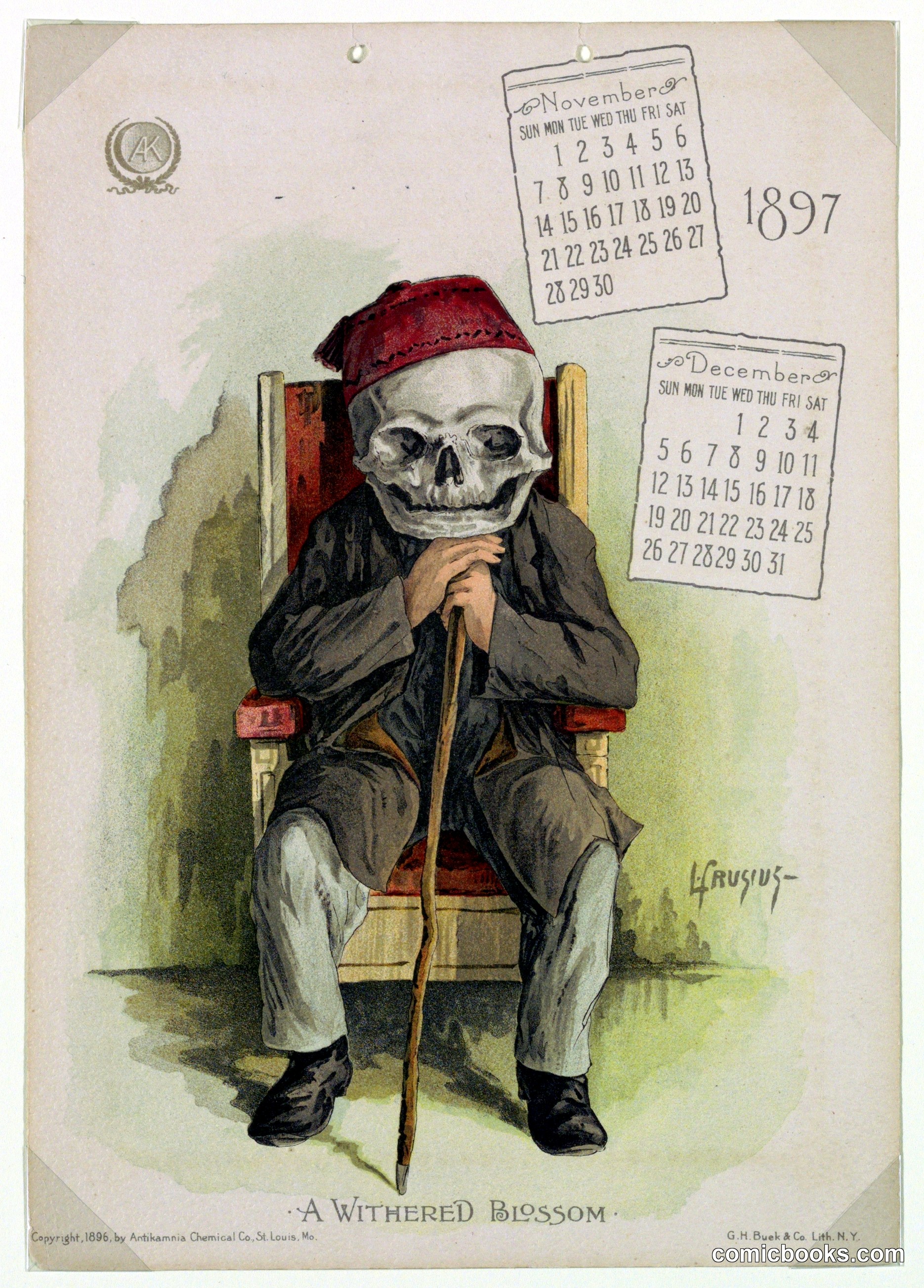 The Antikamnia Calendar: A Withered Blossom