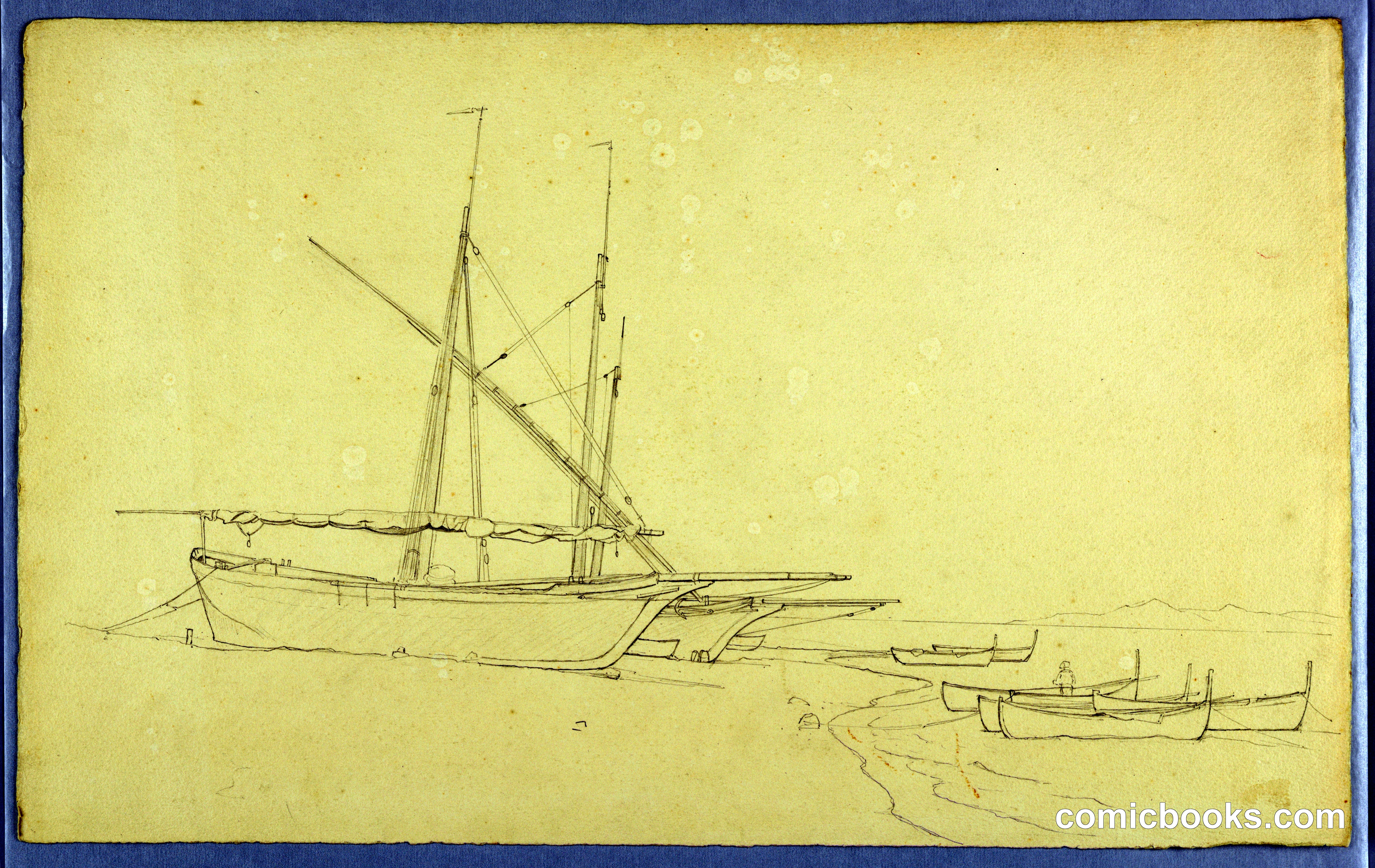 Study of Boats on the Coast