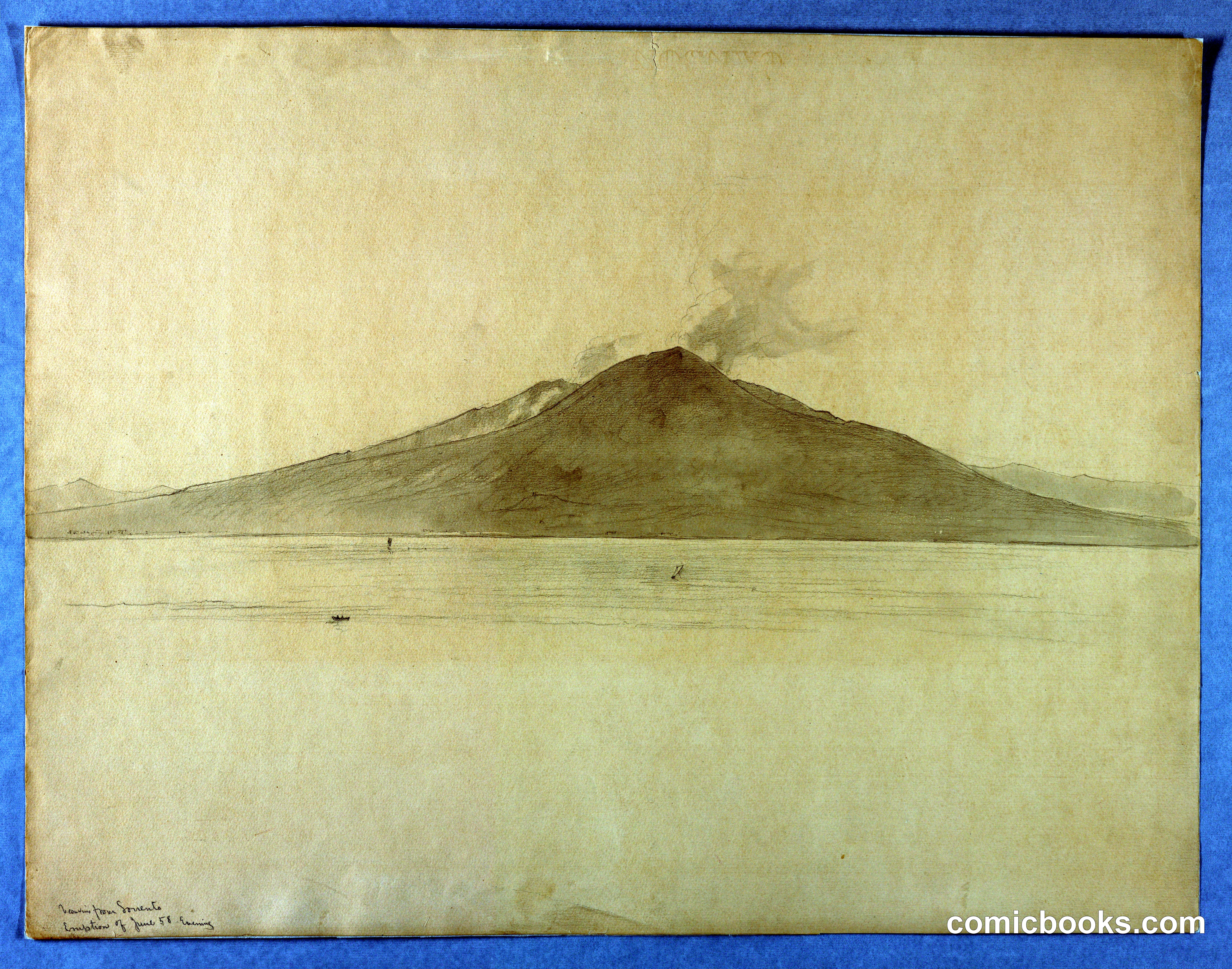Study of Mt. Vesuvius from Sorrento, Italy