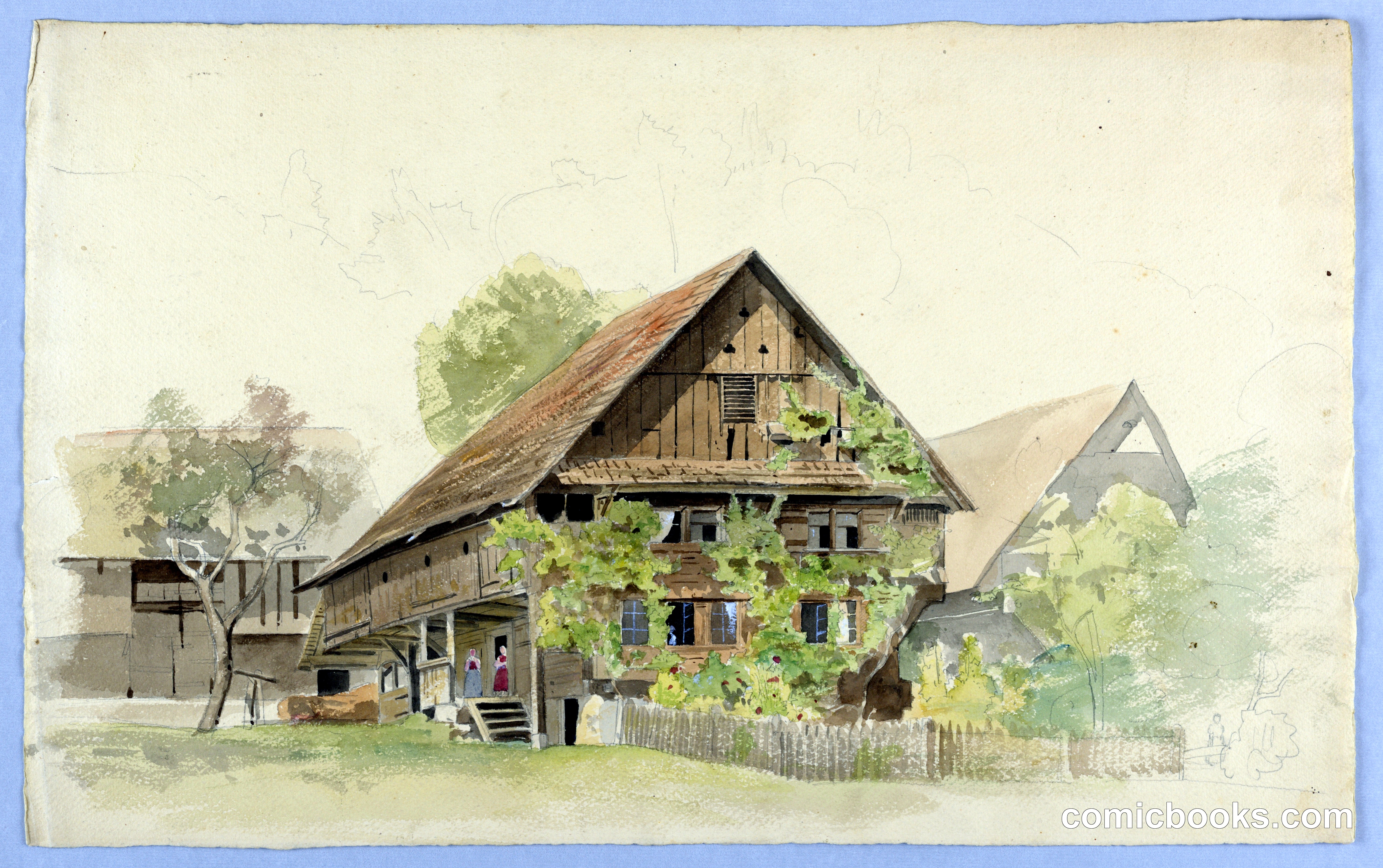 Study of a Swiss Farmhouse
