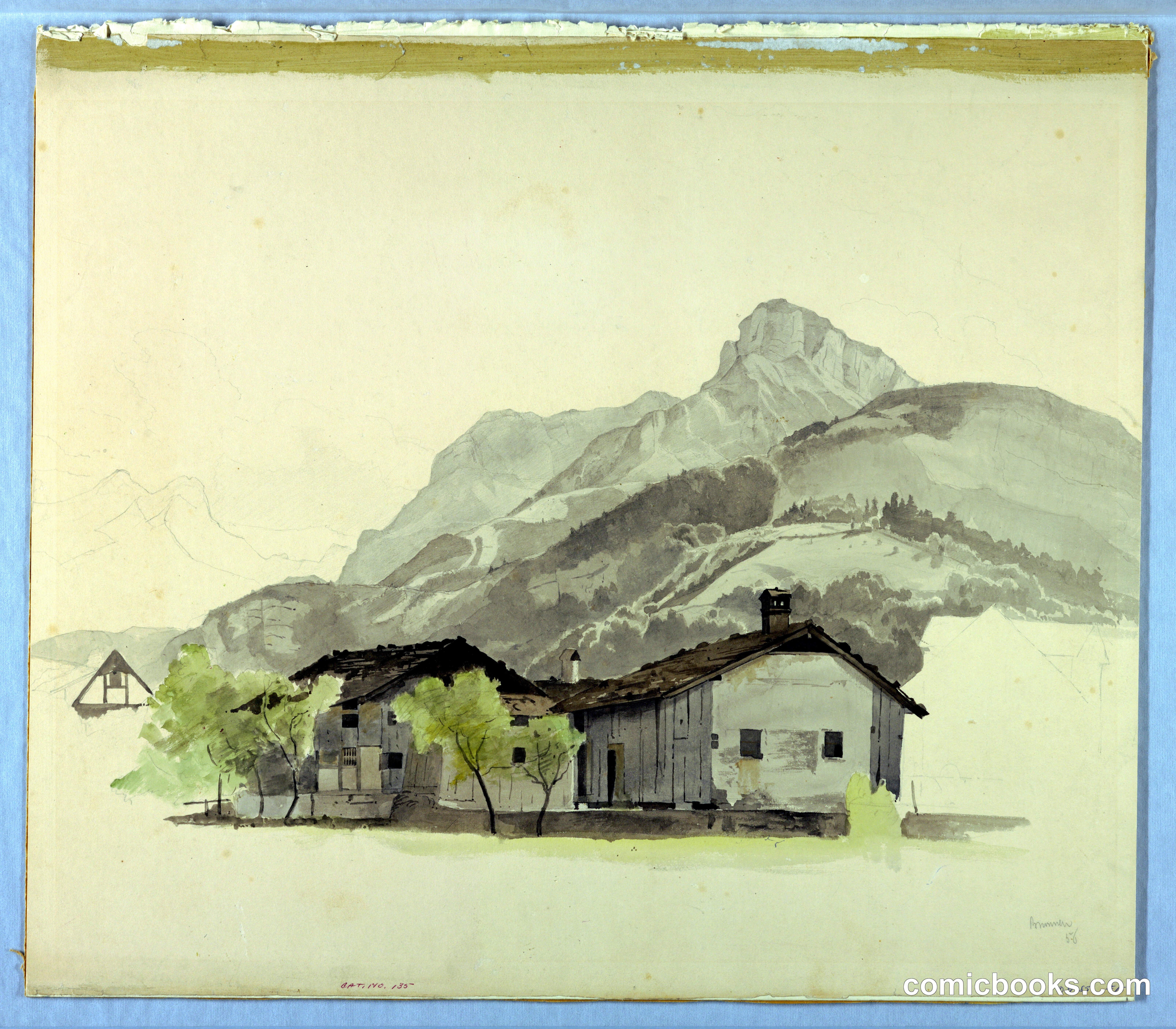 Study of landscape, Brunnen, Switzerland
