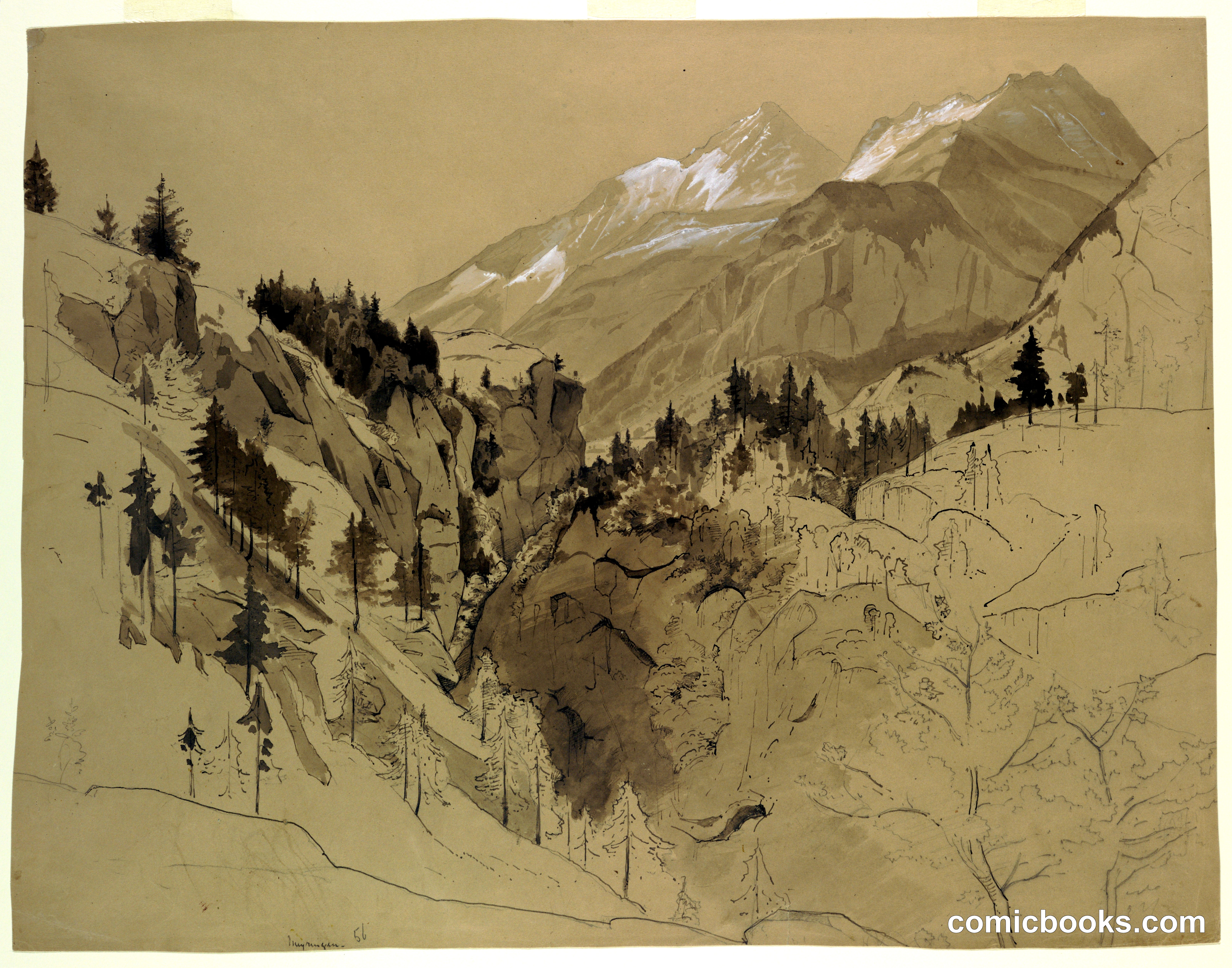 Study of Landscape, Meiringen, Switzerland