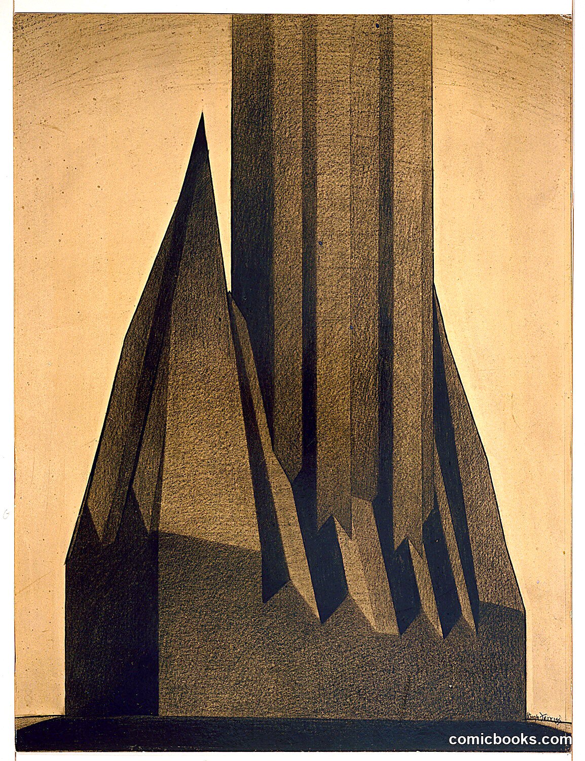 Study for Maximum Mass Permitted by the 1916 New York Zoning Law, Stage 1