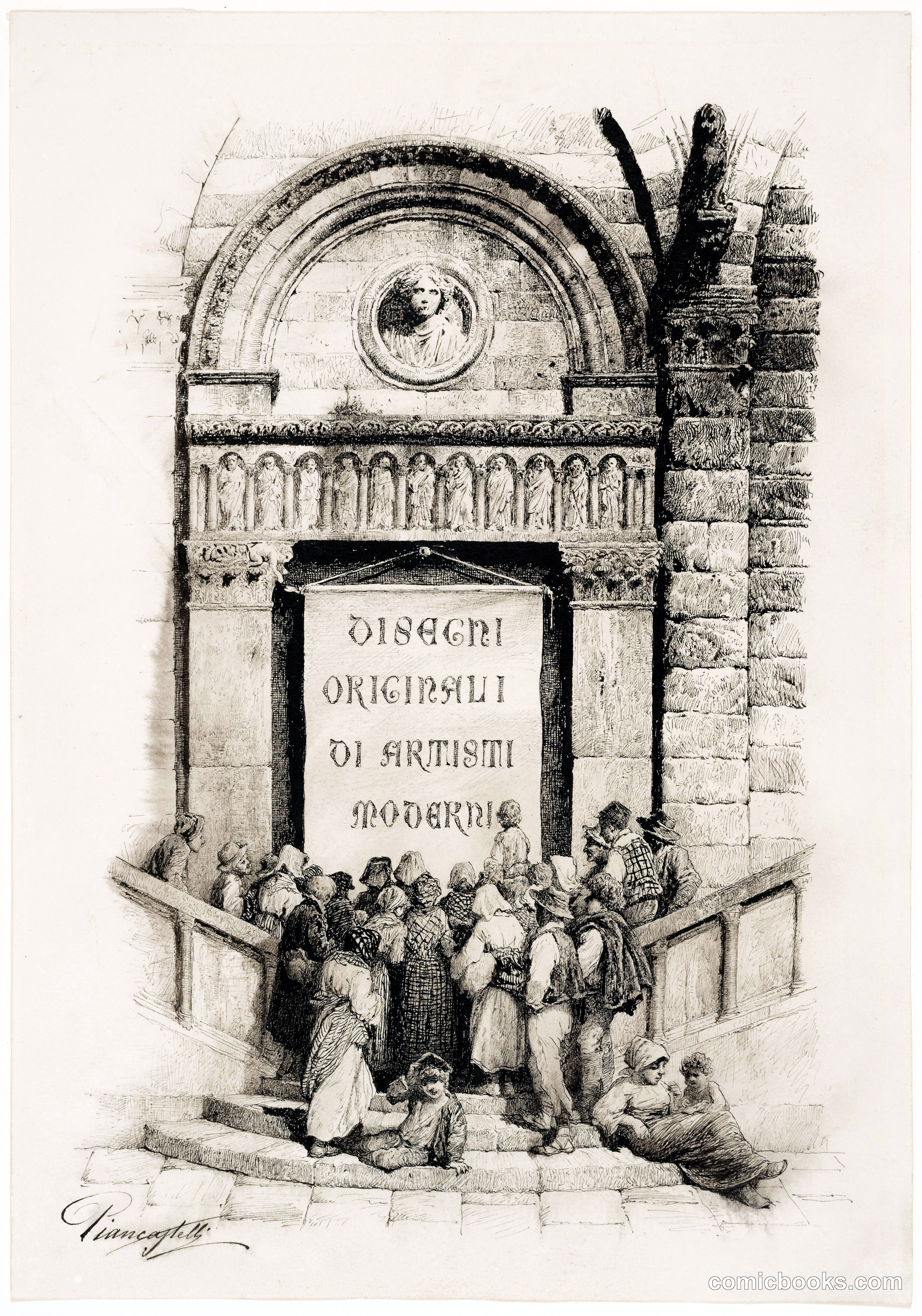 Title Page for Album of Modern Artists' Drawings