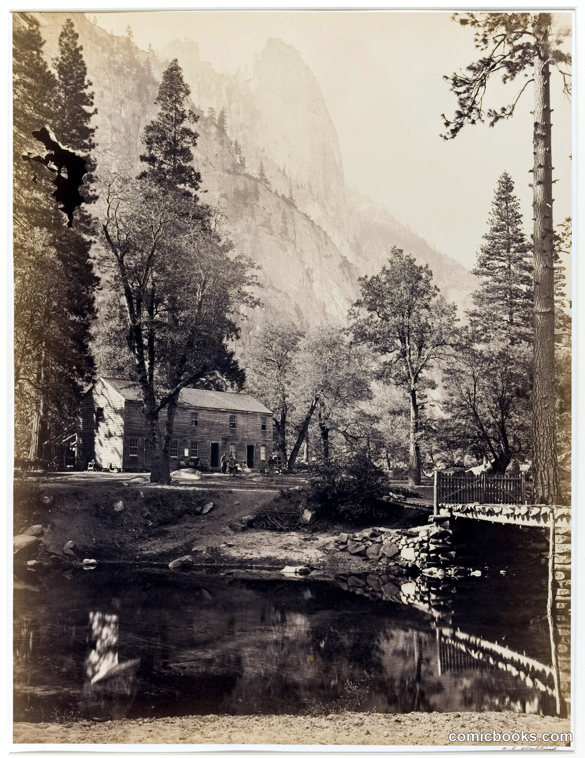 Hutchings' Hotel at the Foot of Sentinel, Yosemite