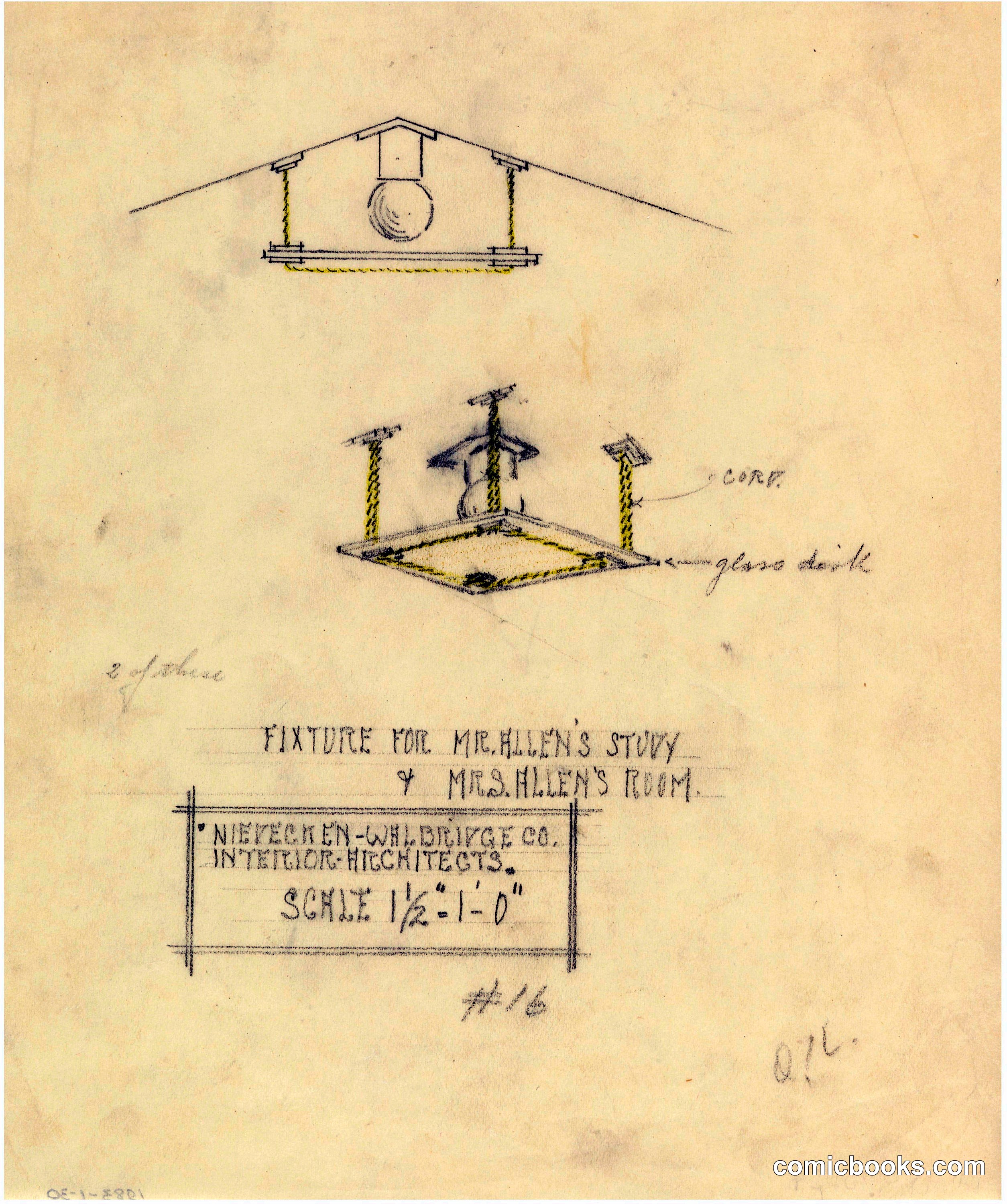Light Fixture Design for the Henry J. Allen Residence