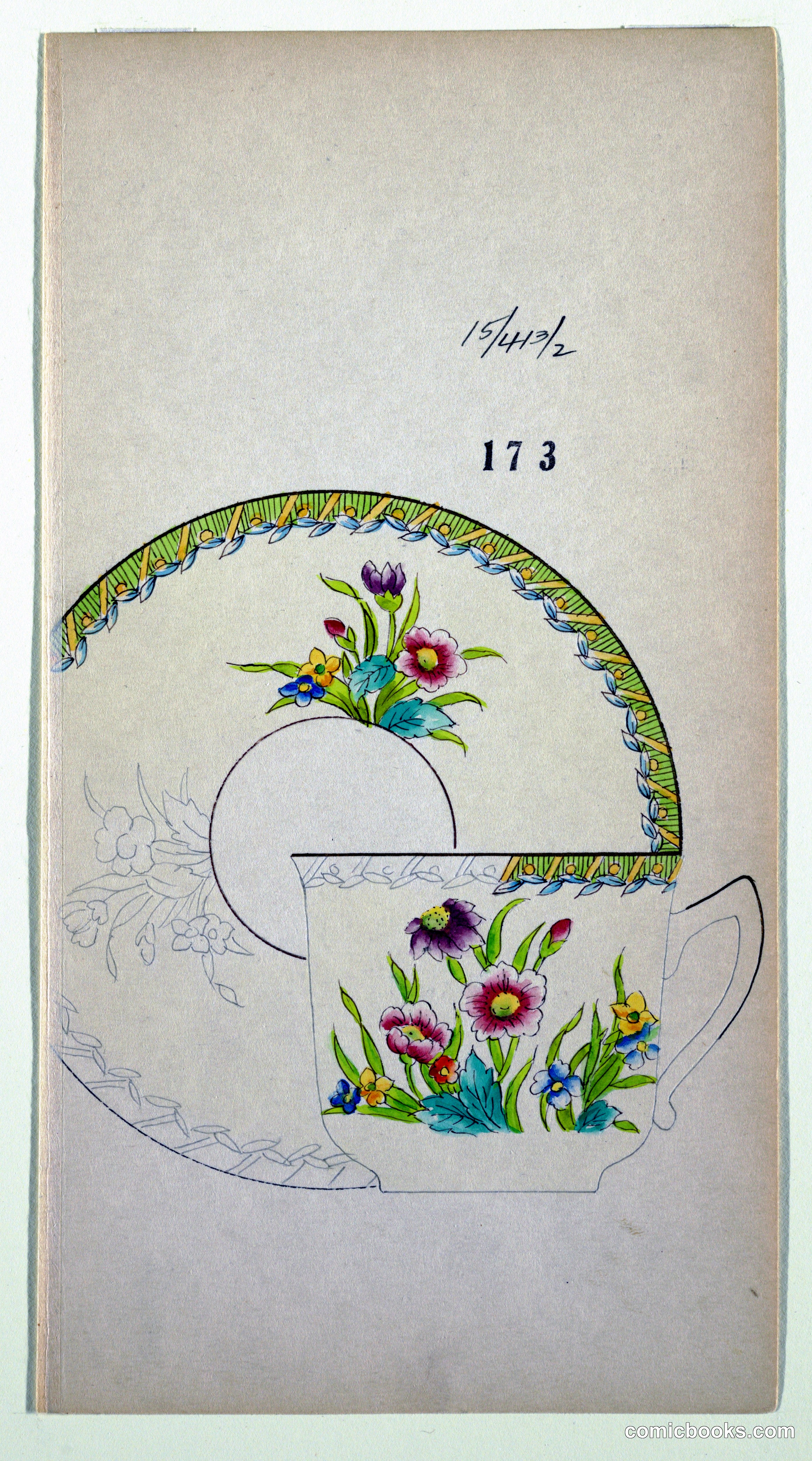Design for a Cup or Saucer