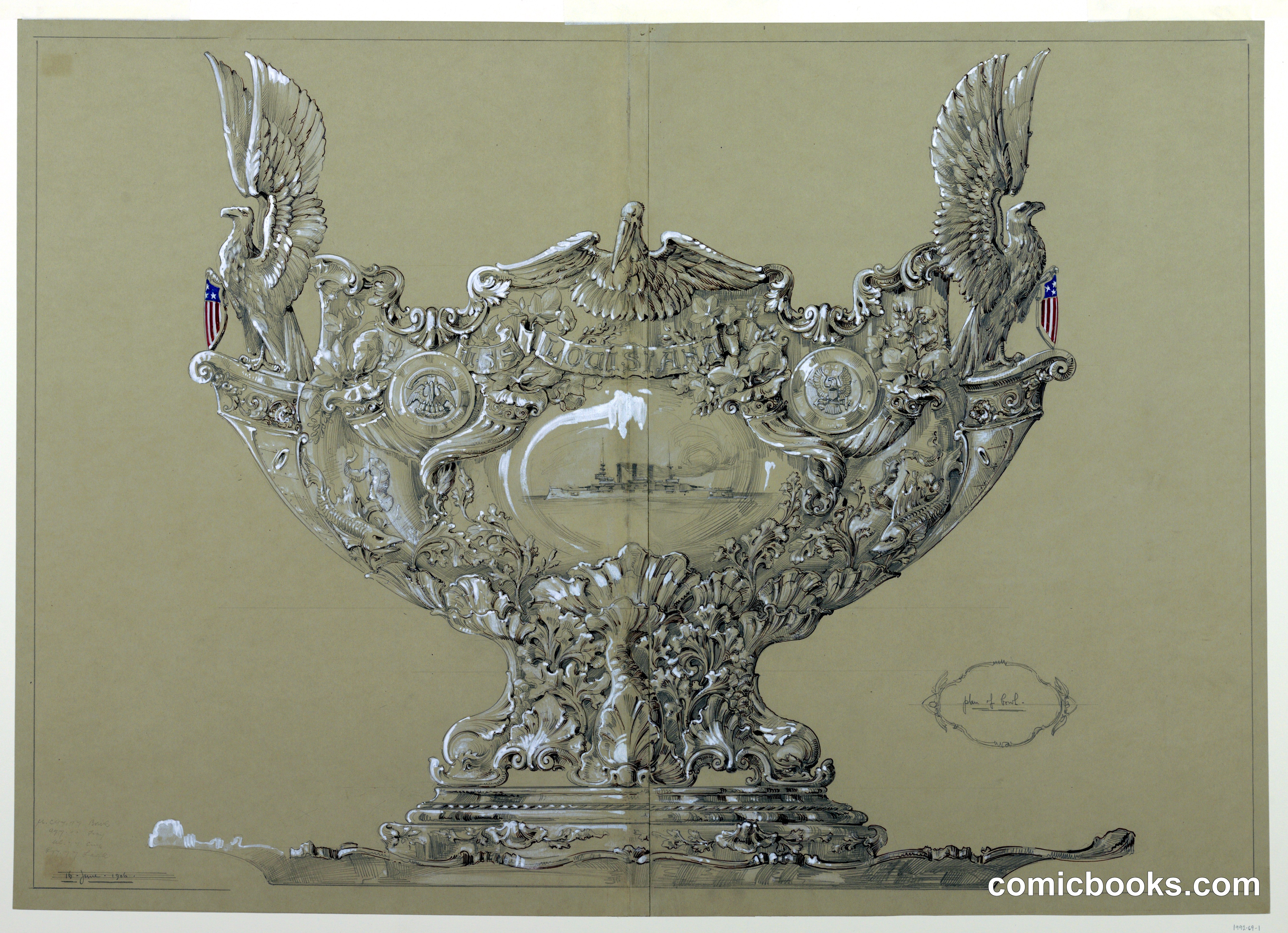 Punchbowl for U.S.S. Louisiana