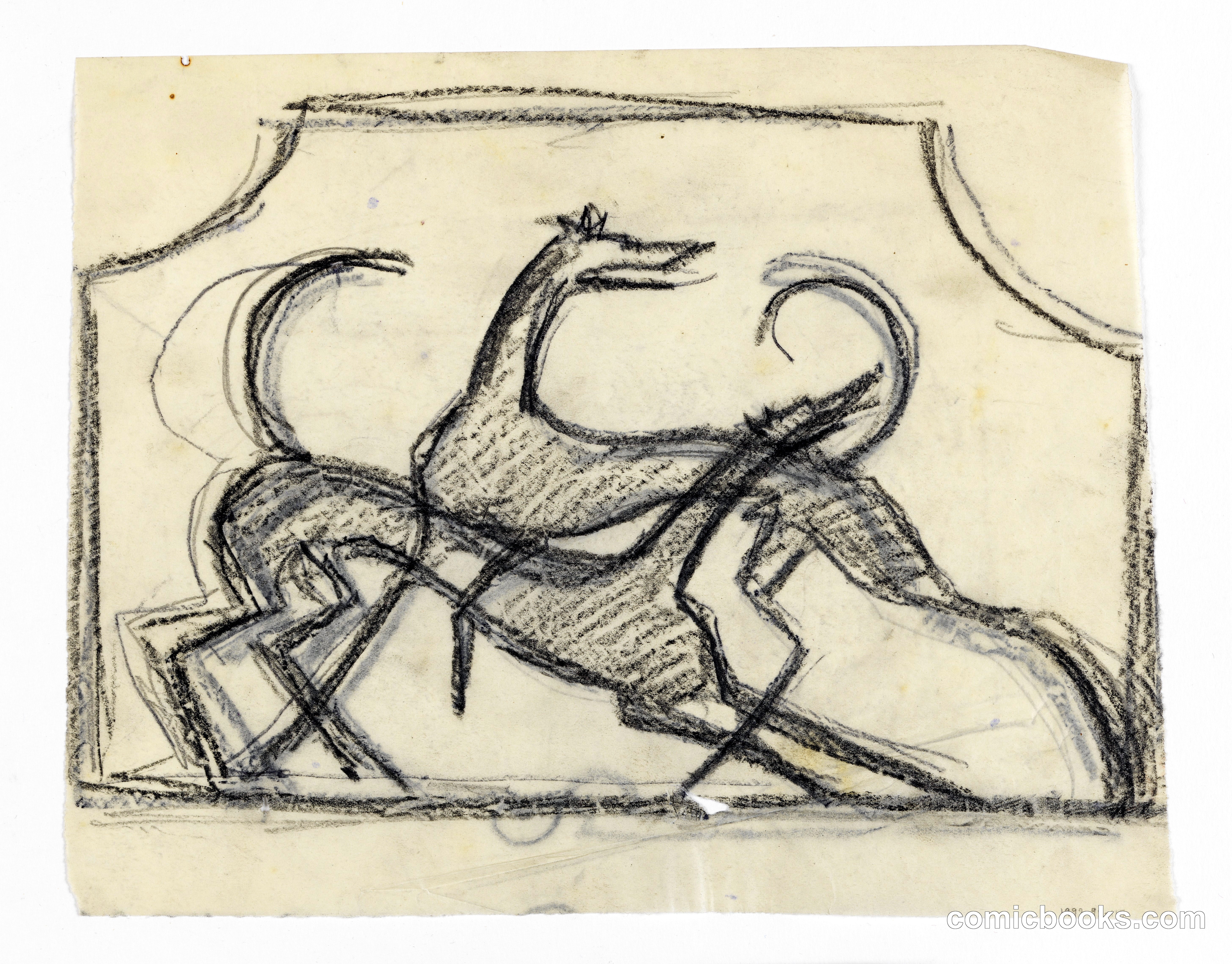 Design for Firescreen, Hounds
