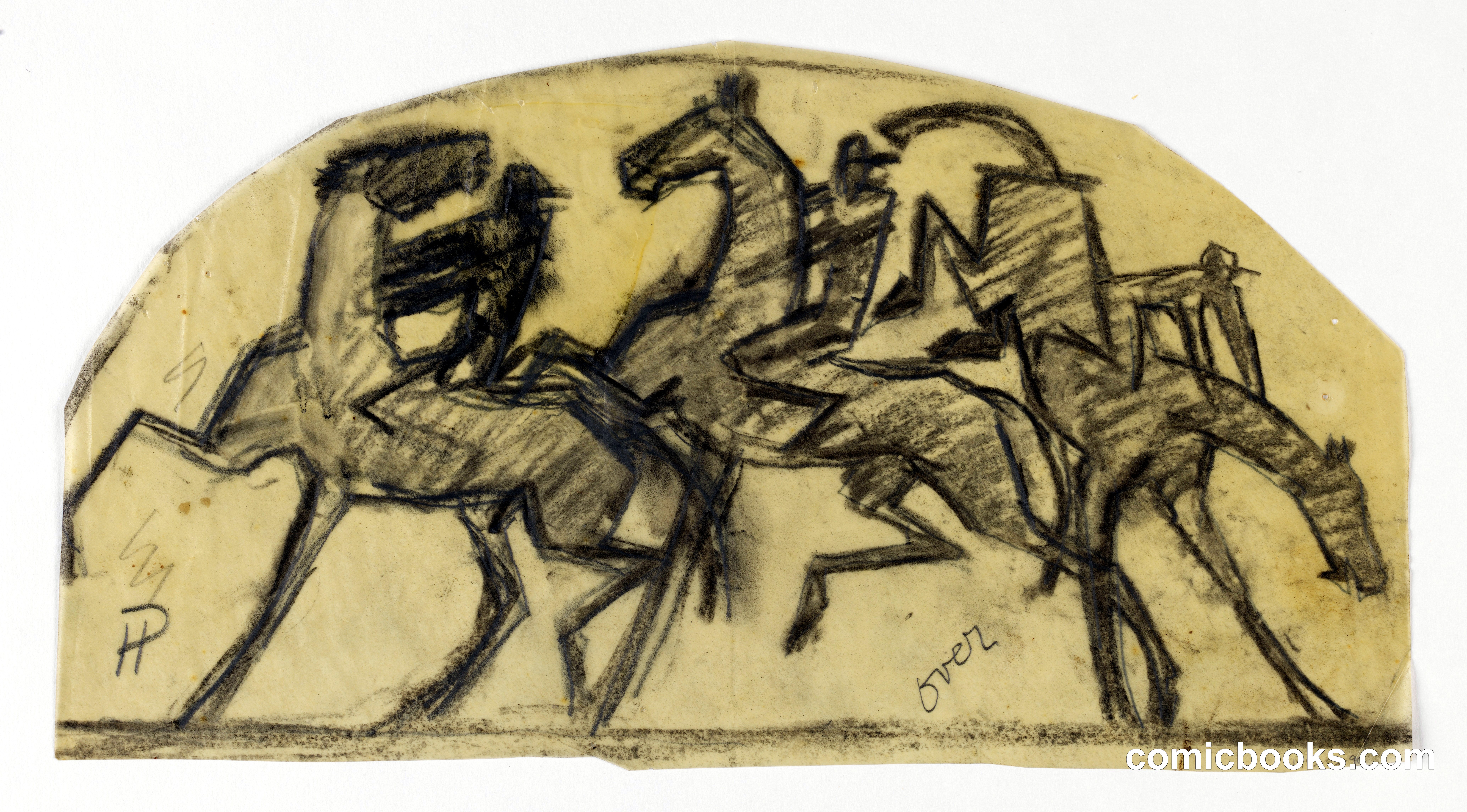 Jockeys on Horseback