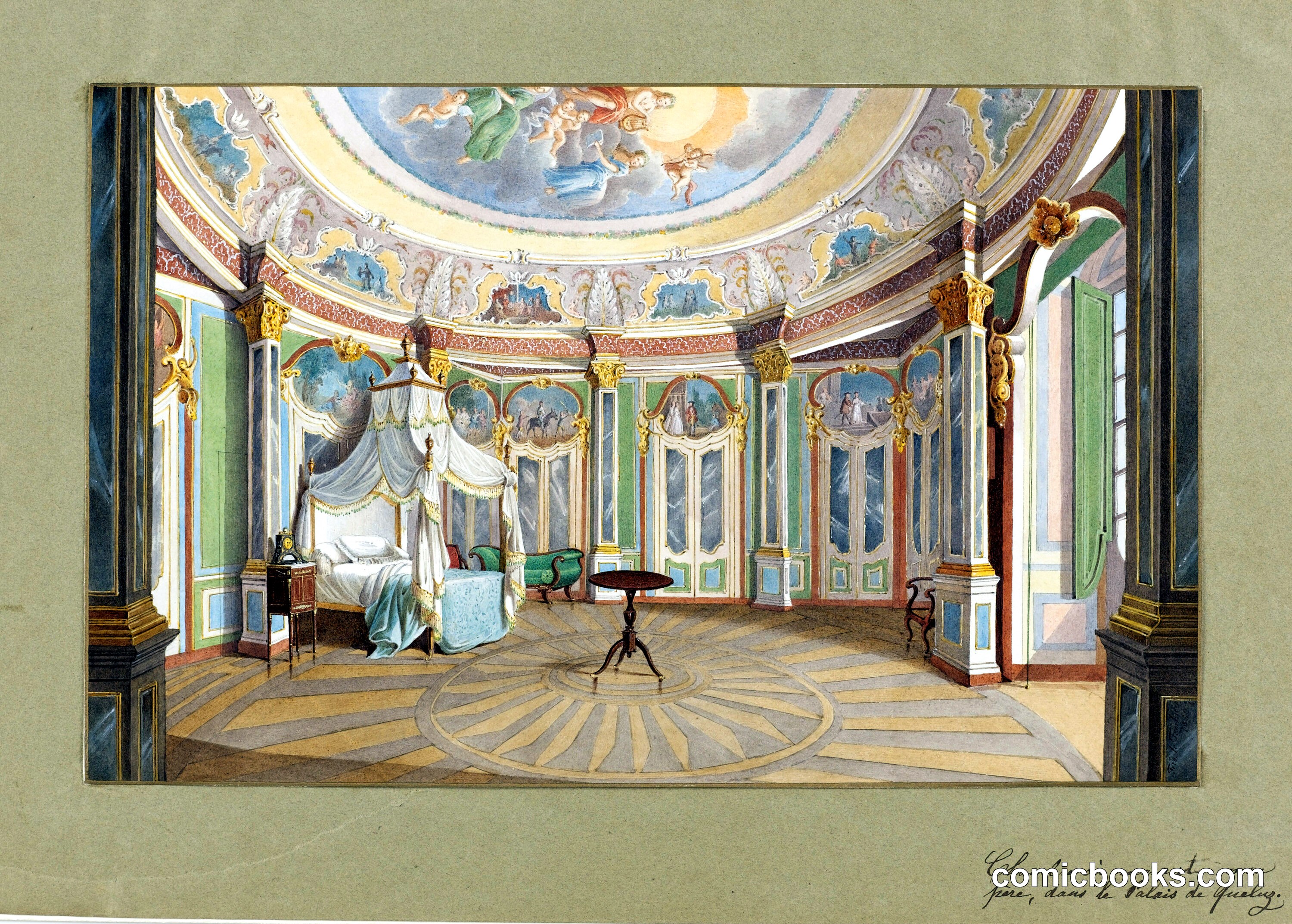 Bedroom of King Pedro IV of Portugal (Emperor Dom Pedro I of Brazil), Palace of Queluz