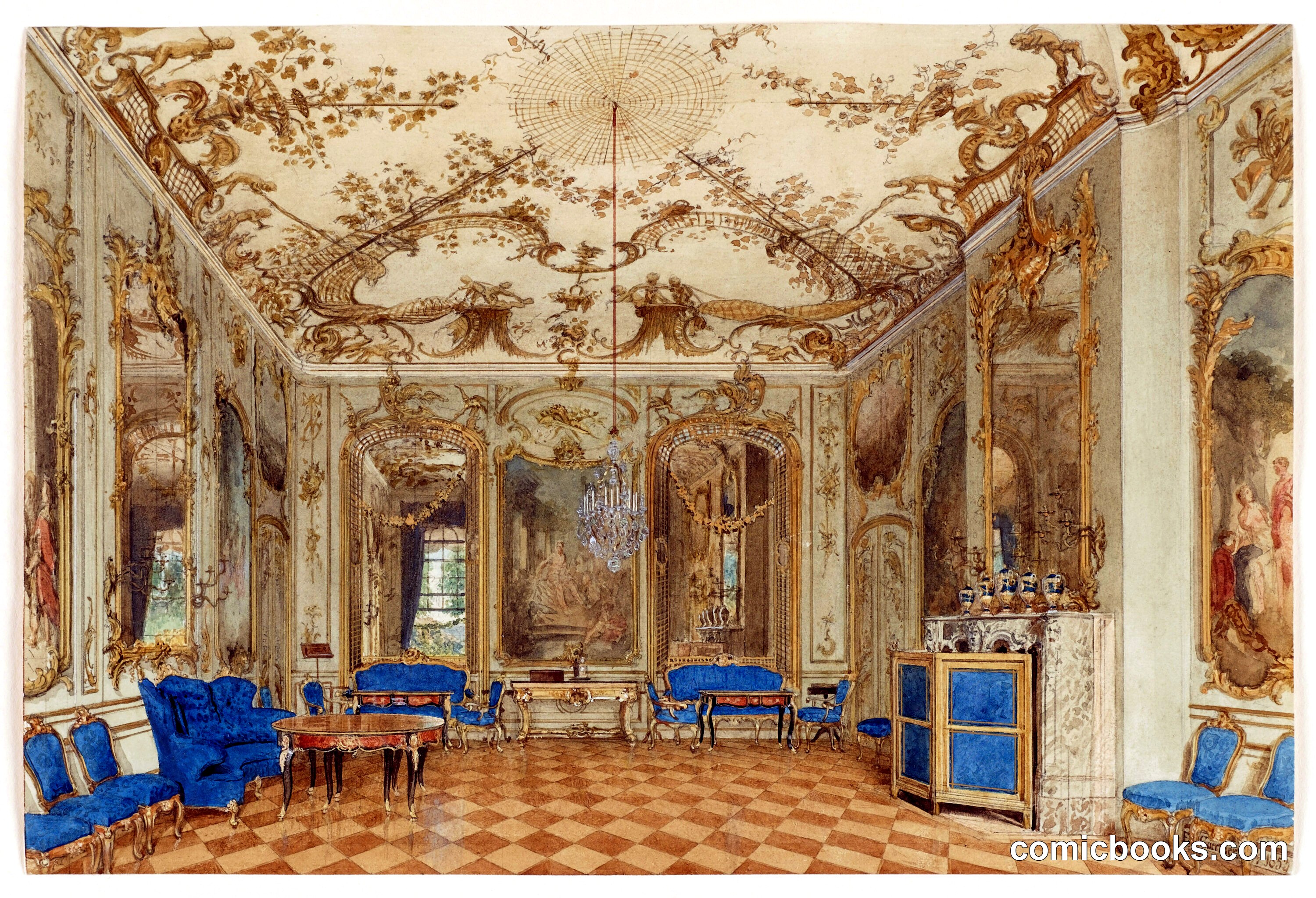 Concert Room of Sanssouci Palace, Potsdam