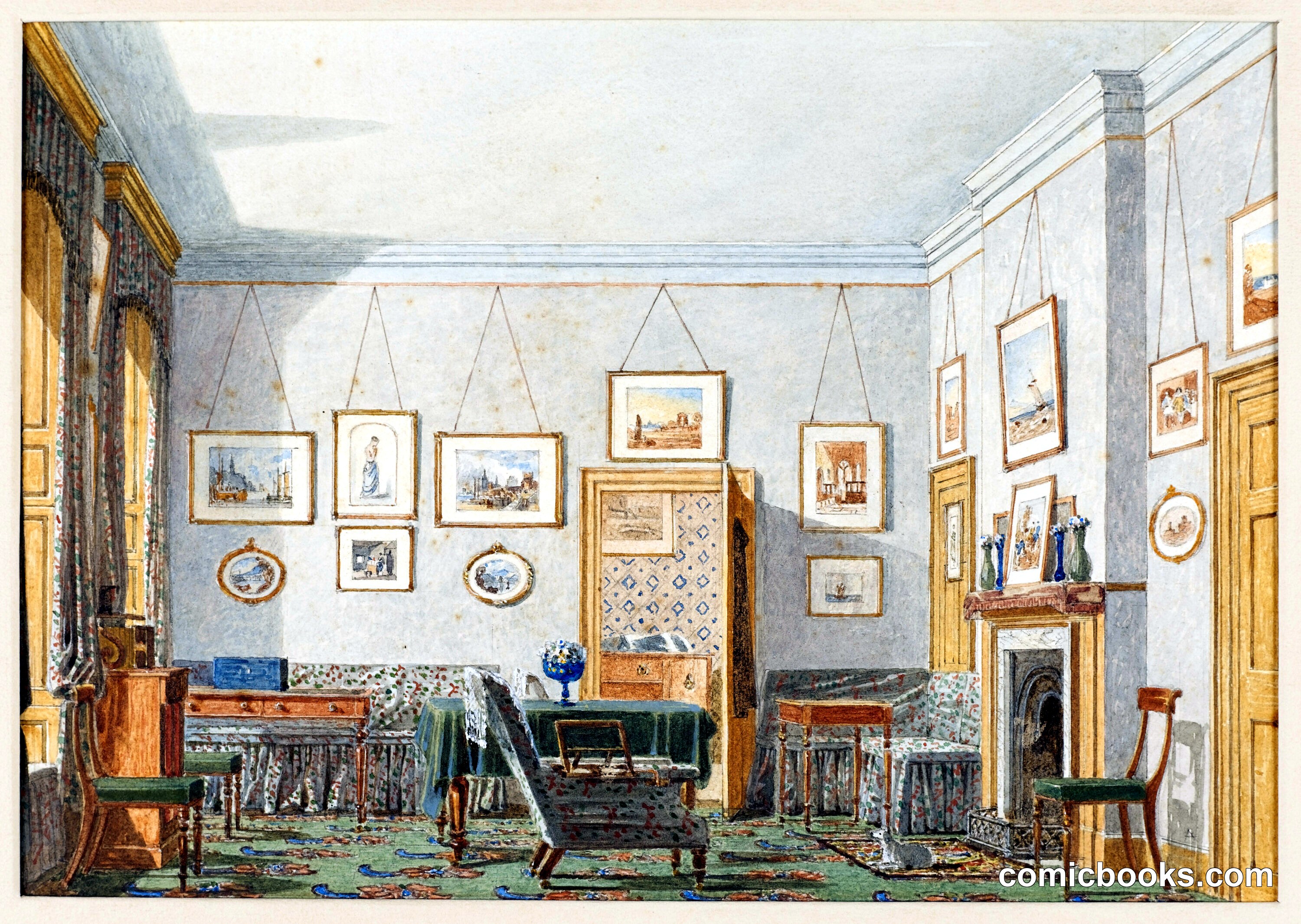 A Scholar's Interior, Oxford, 1853