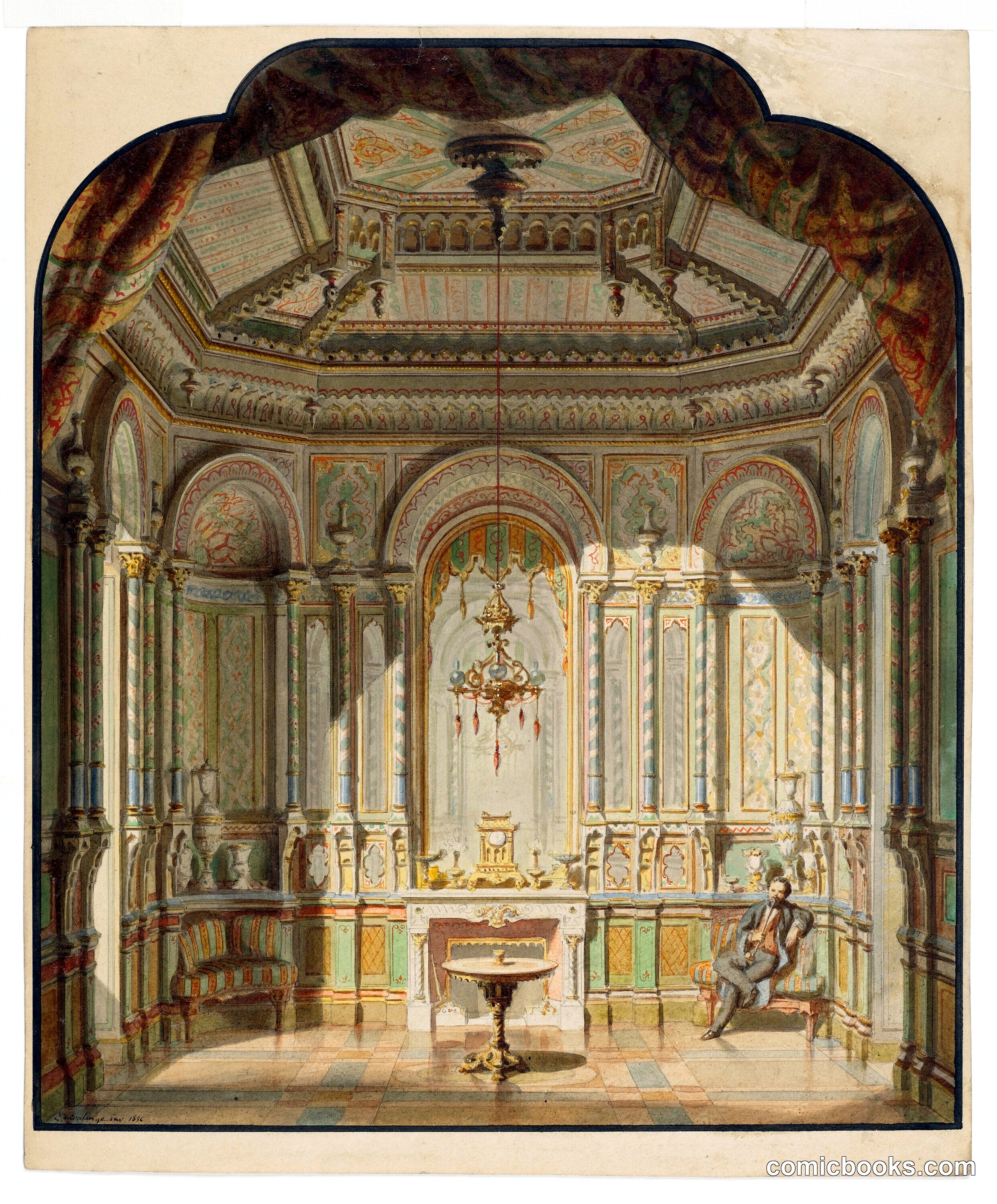 A Moorish Smoking Room