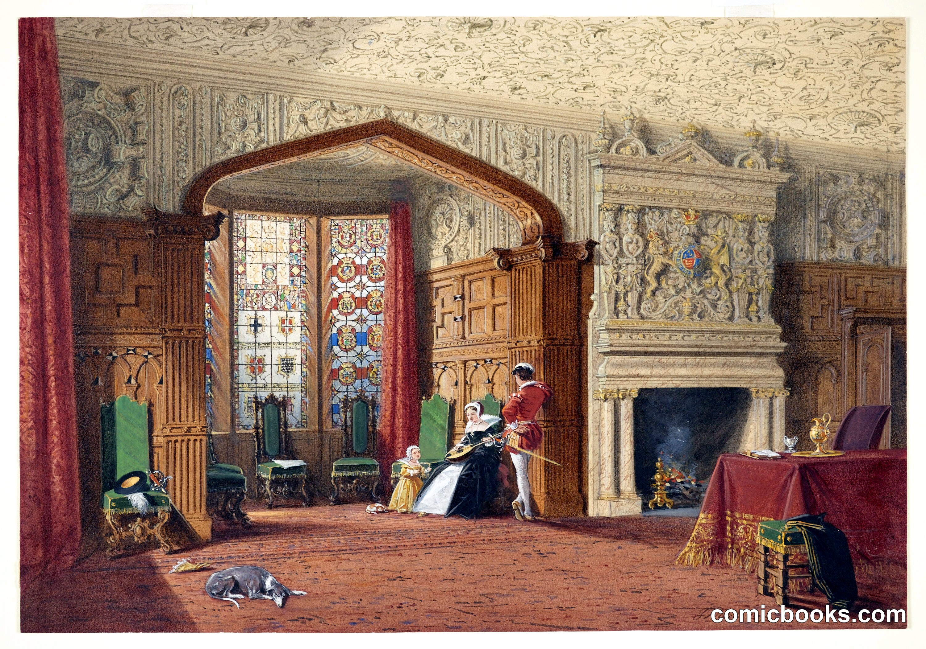 An Elizabethan Room at Lyme Hall, Cheshire