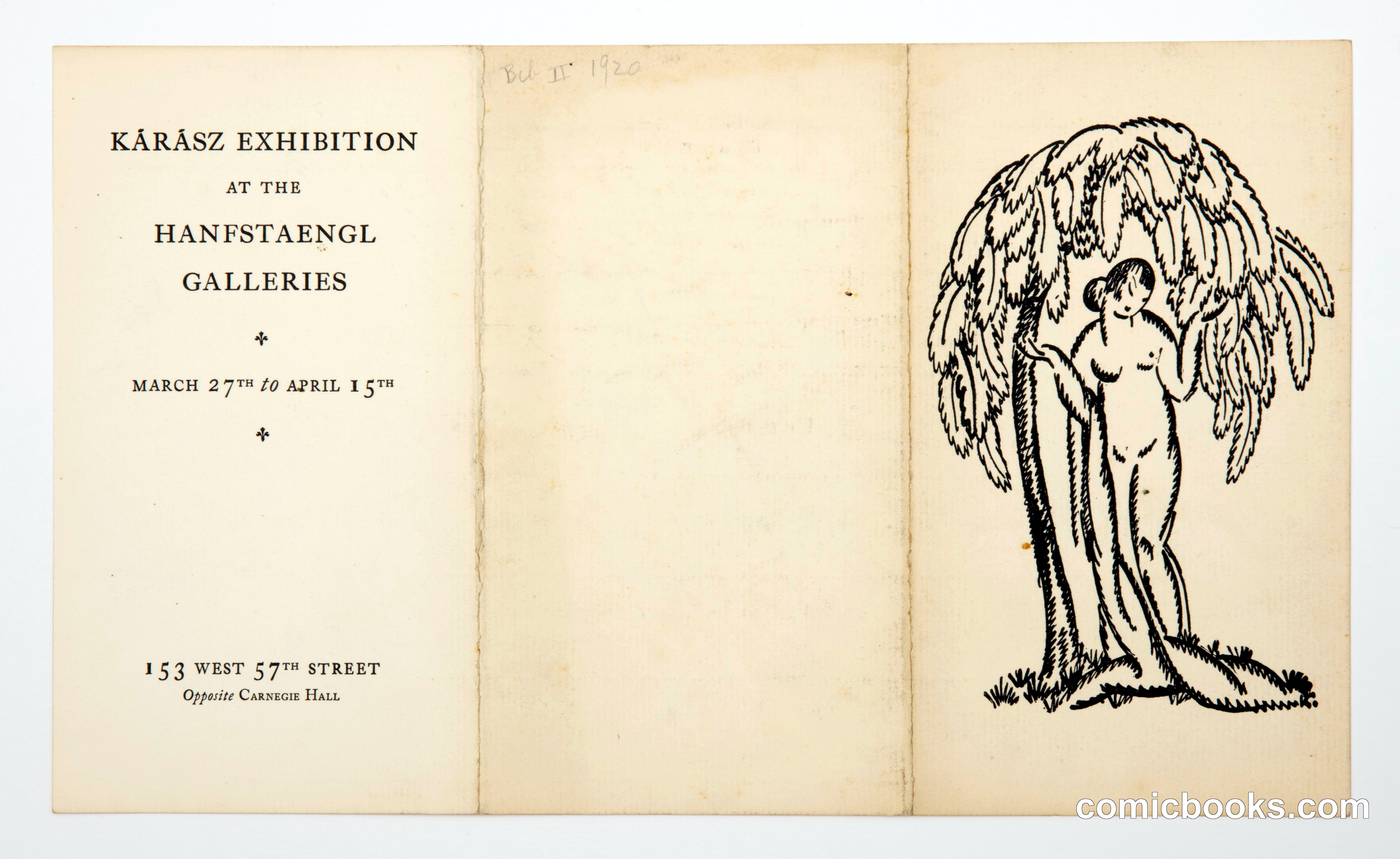 Karasz Exhibition Catalogue, Hanfstaengl Galleries