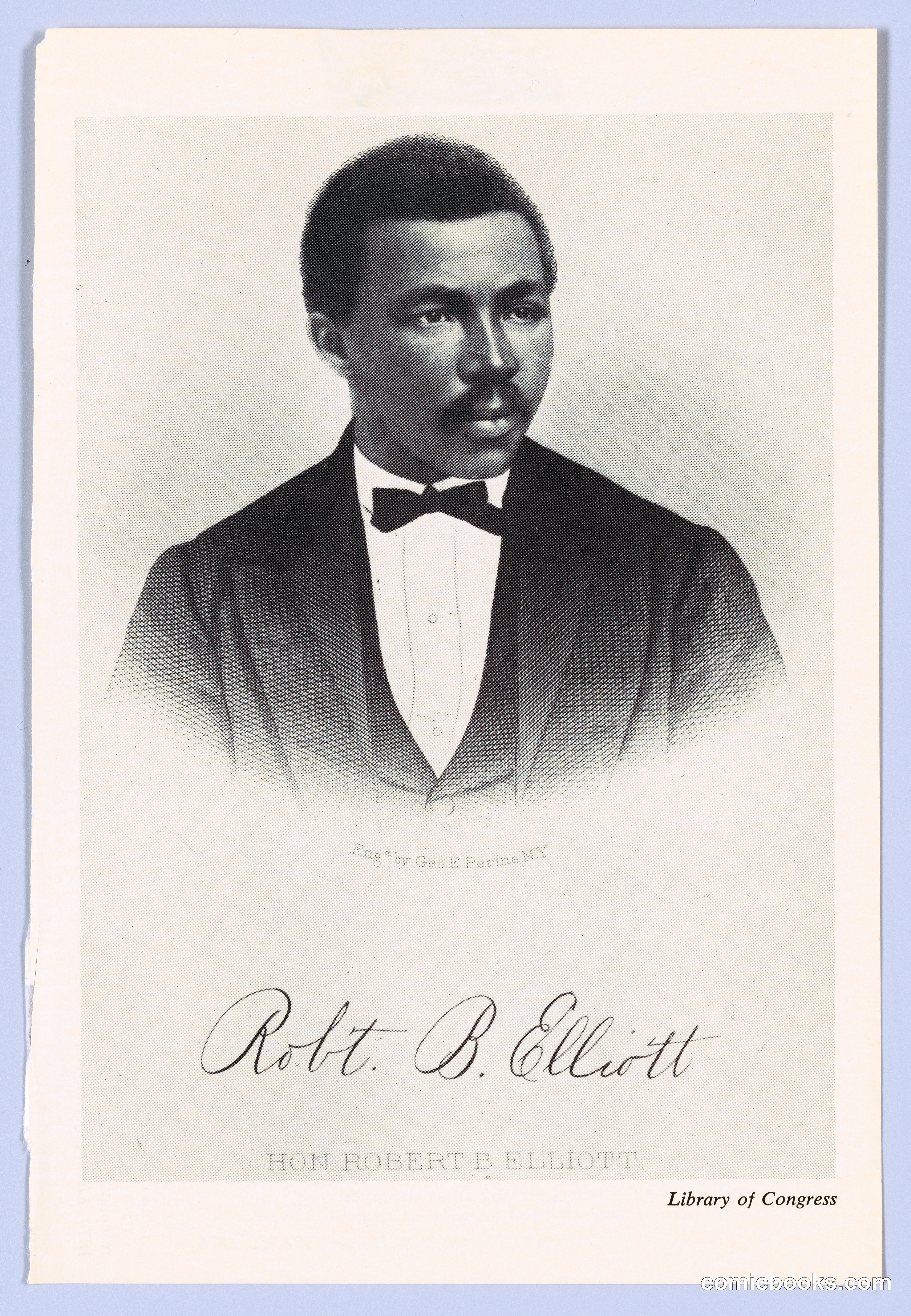 Portrait of Hon. Robert B. Elliott