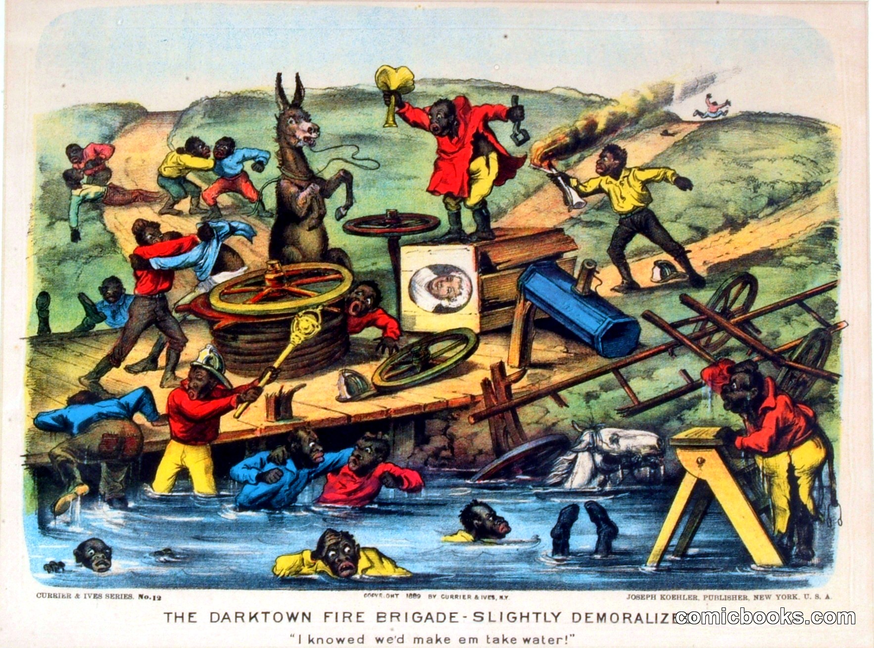 The Darktown Fire Brigade—Slightly Demoralized