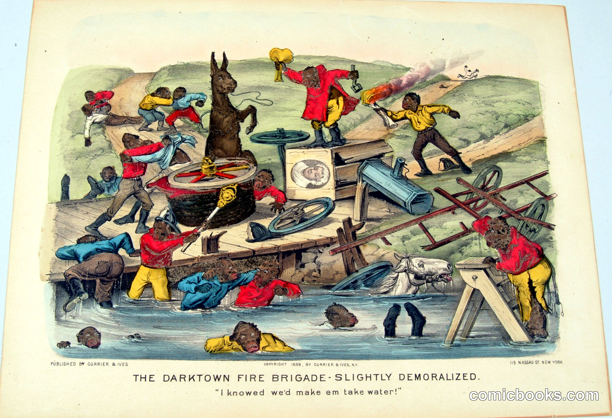 The Darktown Fire Brigade—Slightly Demoralized