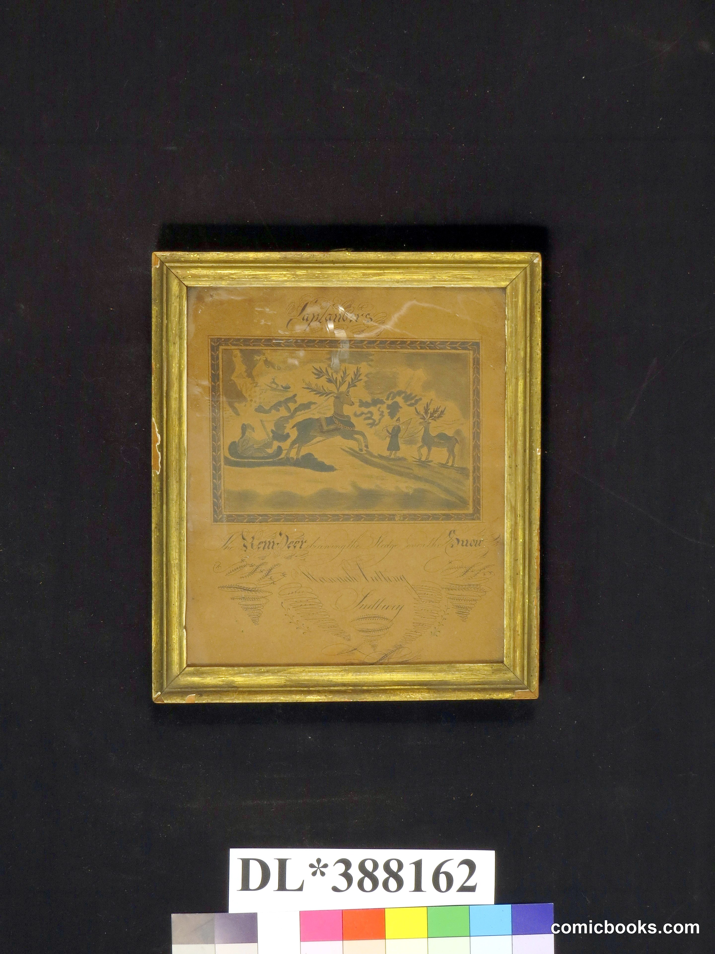 Laplanders, The Rein-Deer drawing the Sledge over the Snow