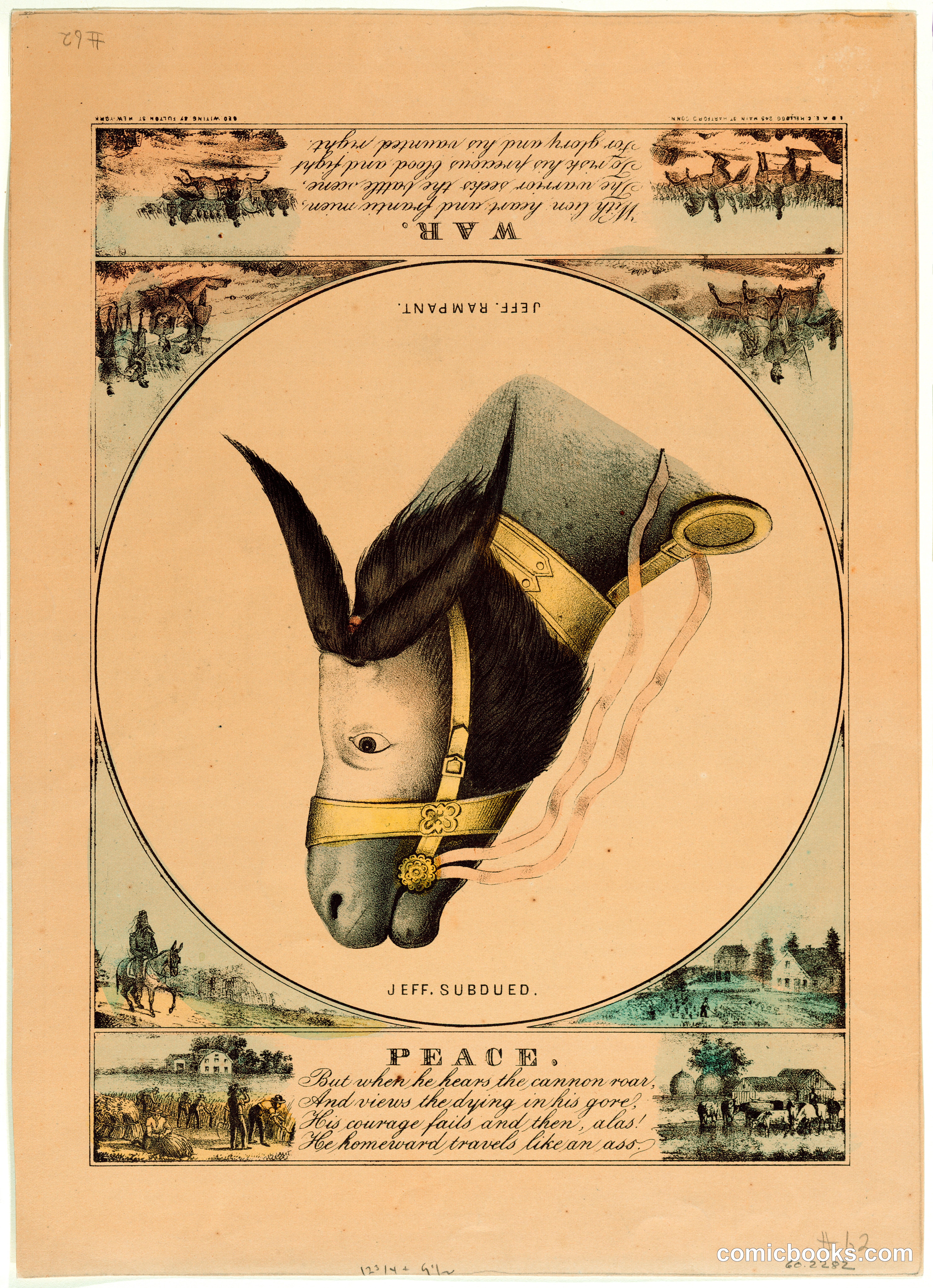 War/Peace (Jefferson Davis Optical Illusion)