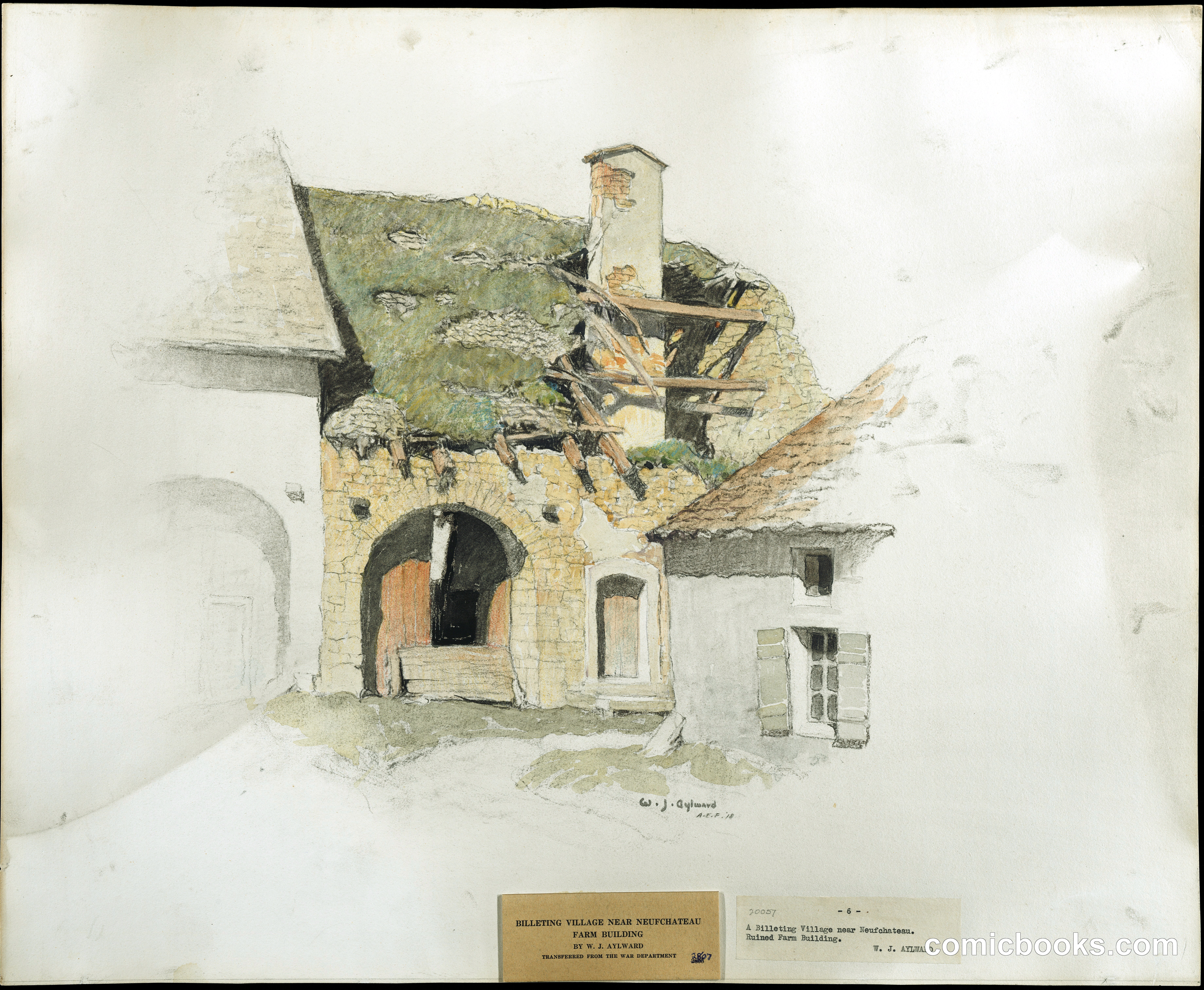 Billeting Village Near Neufchateau, Farm Building