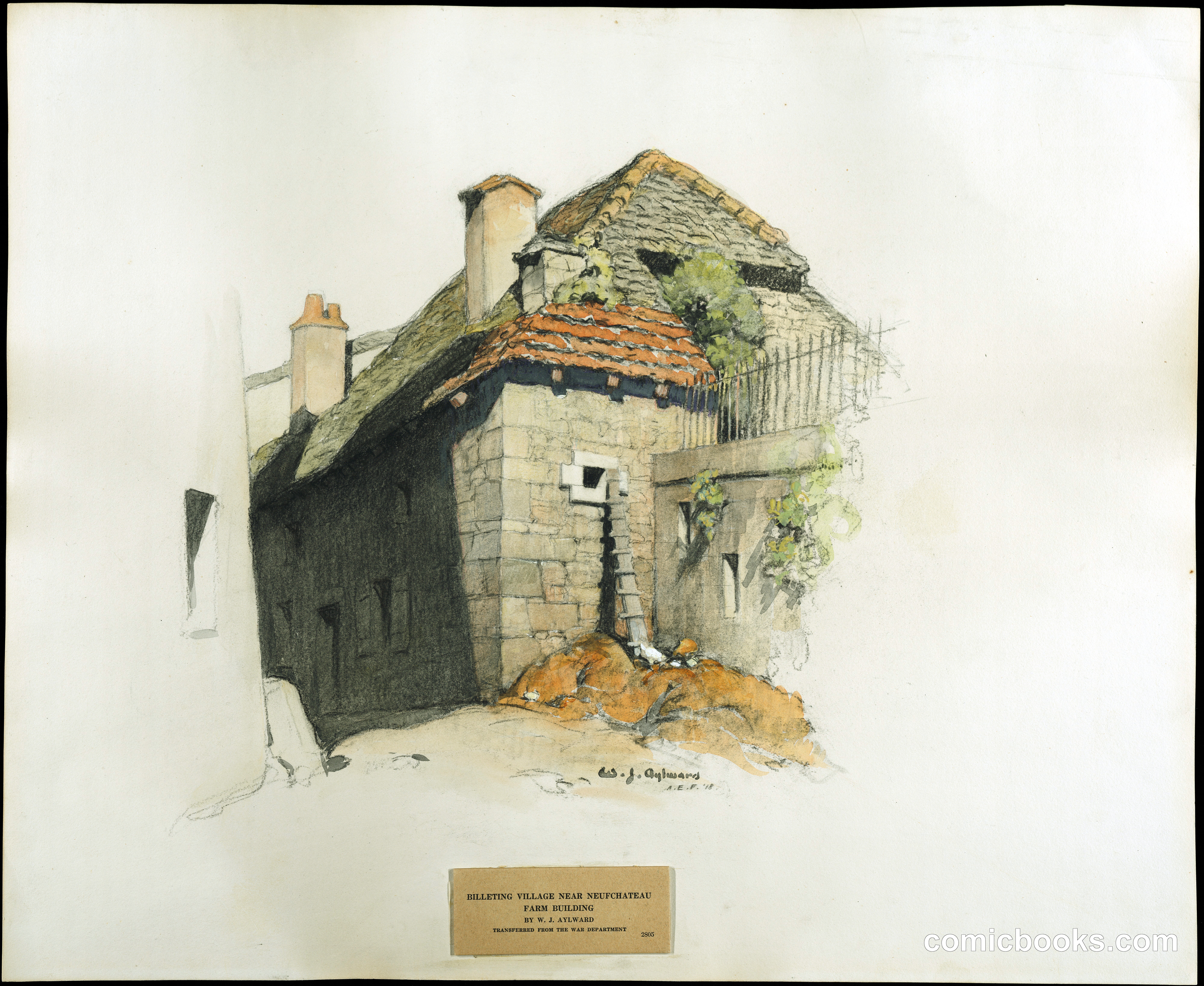Billeting Village Near Neufchâteau, Farm Building