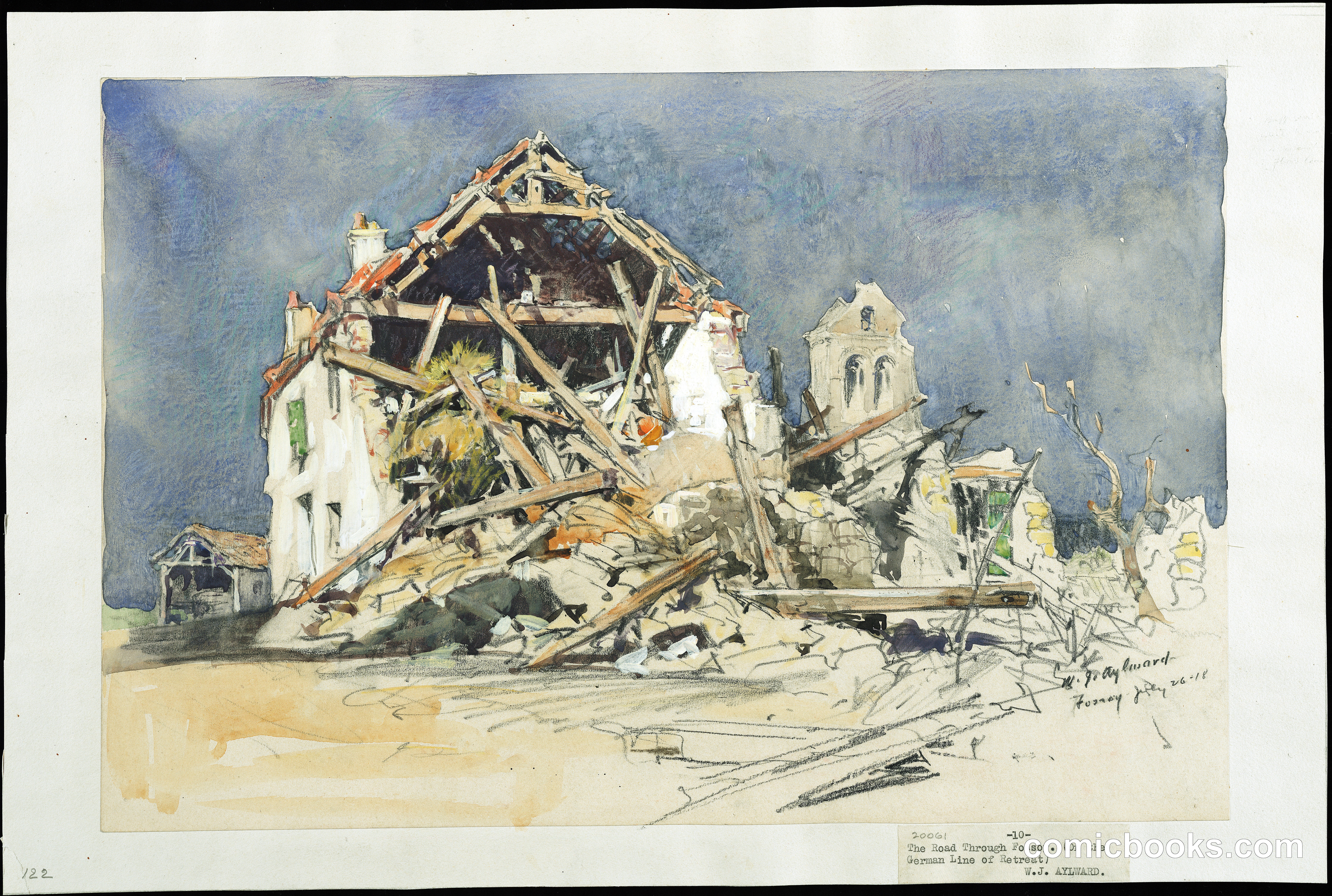 The Road through Fossoy (On the German Line of Retreat)