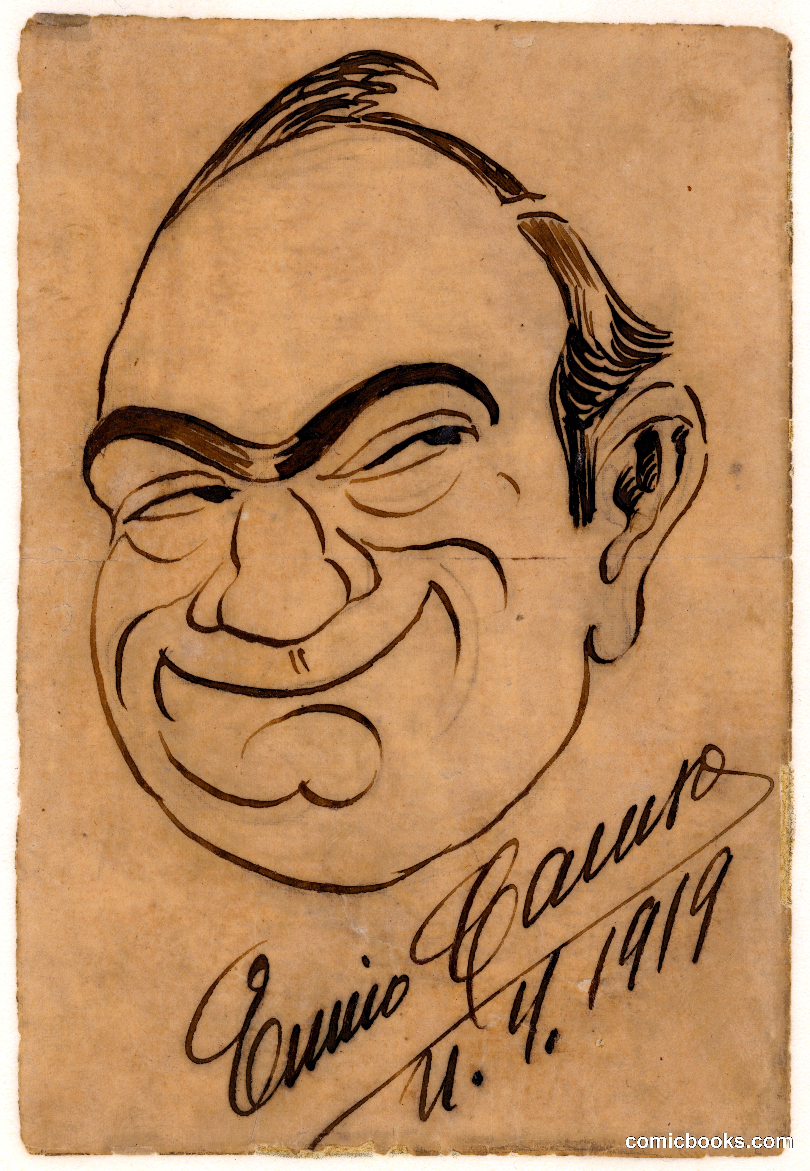 Enrico Caruso Self-Portrait