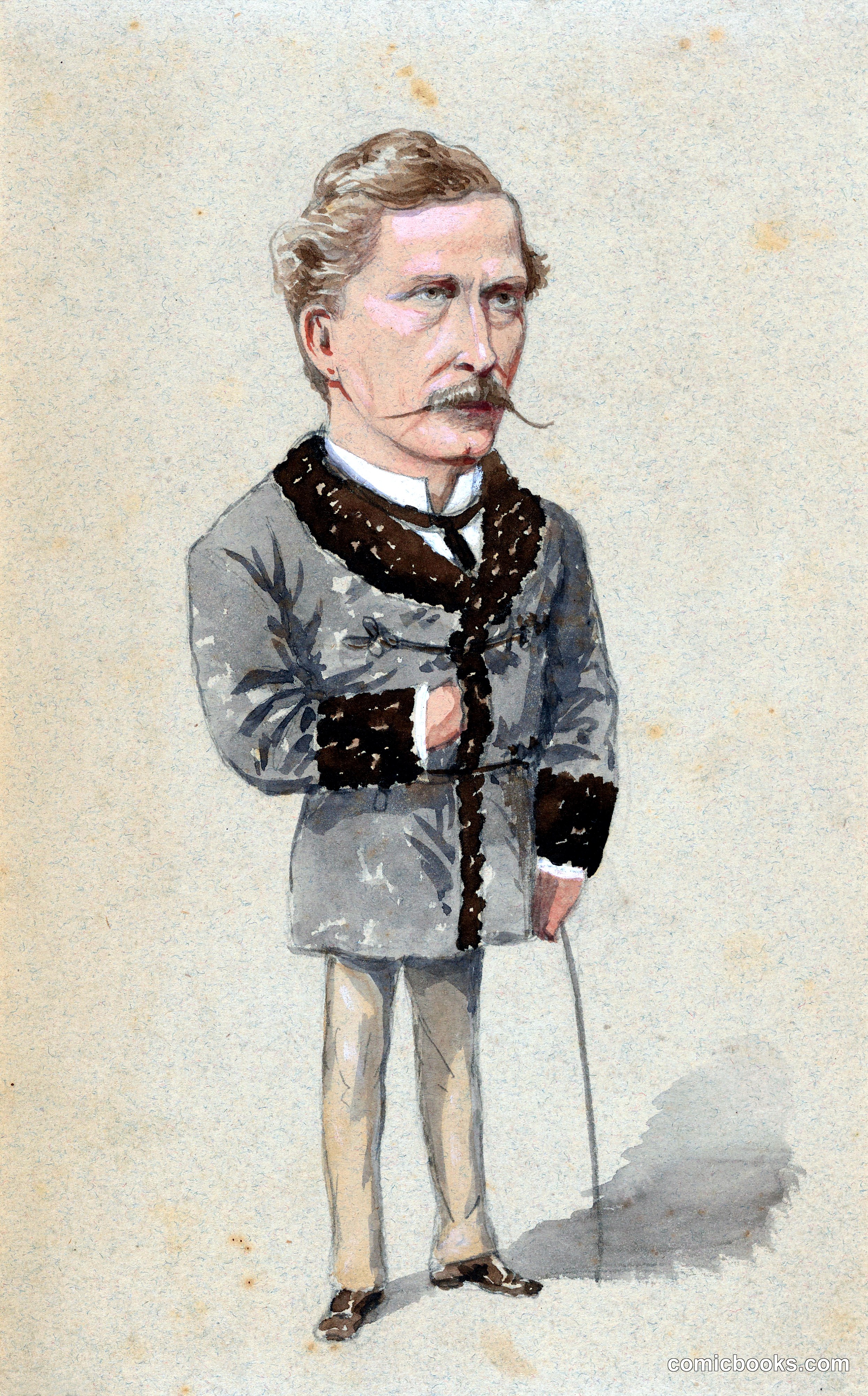 Portrait Caricature of Edward Askew Sothern