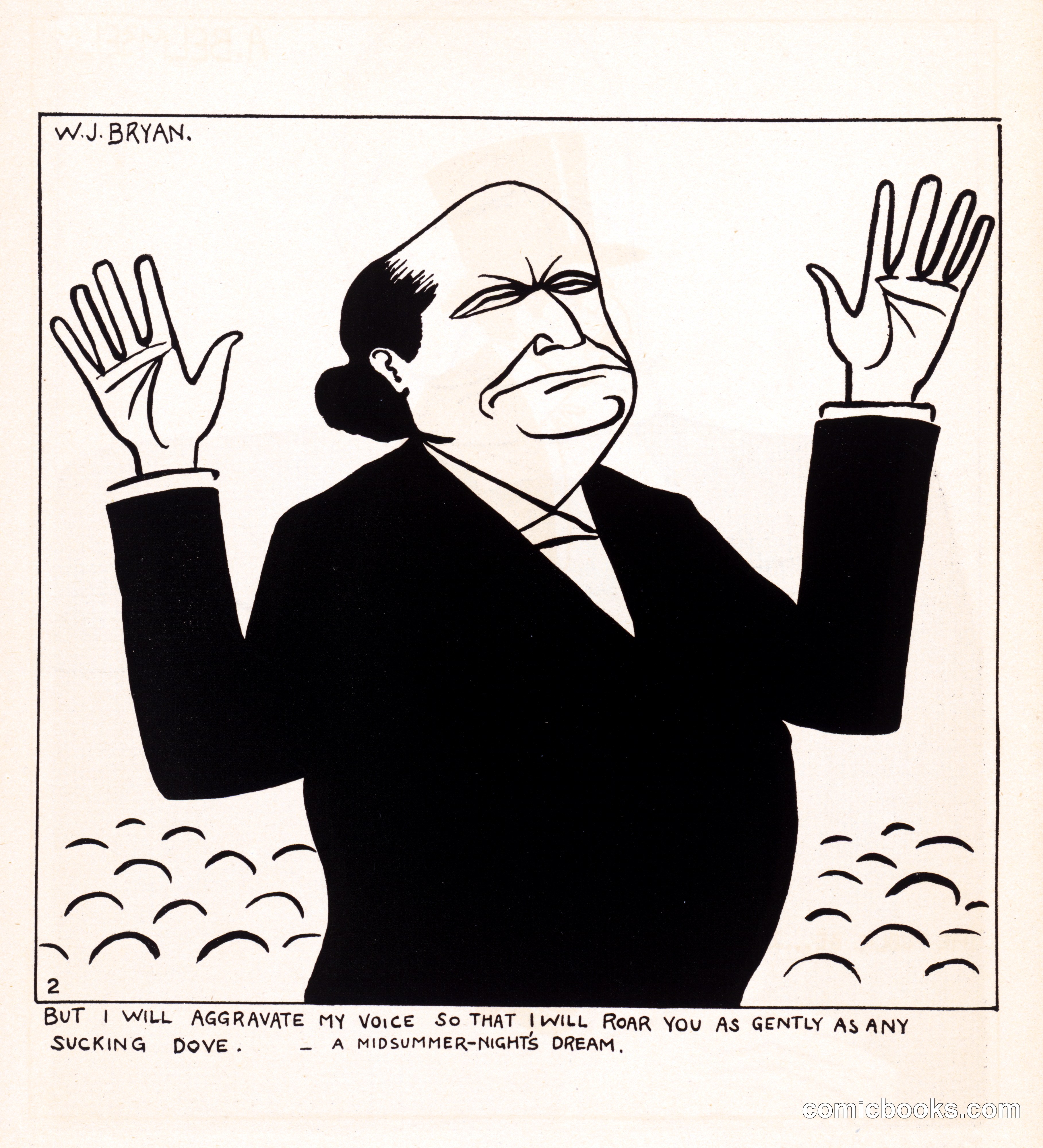 William Jennings Bryan (Political Cartoon)