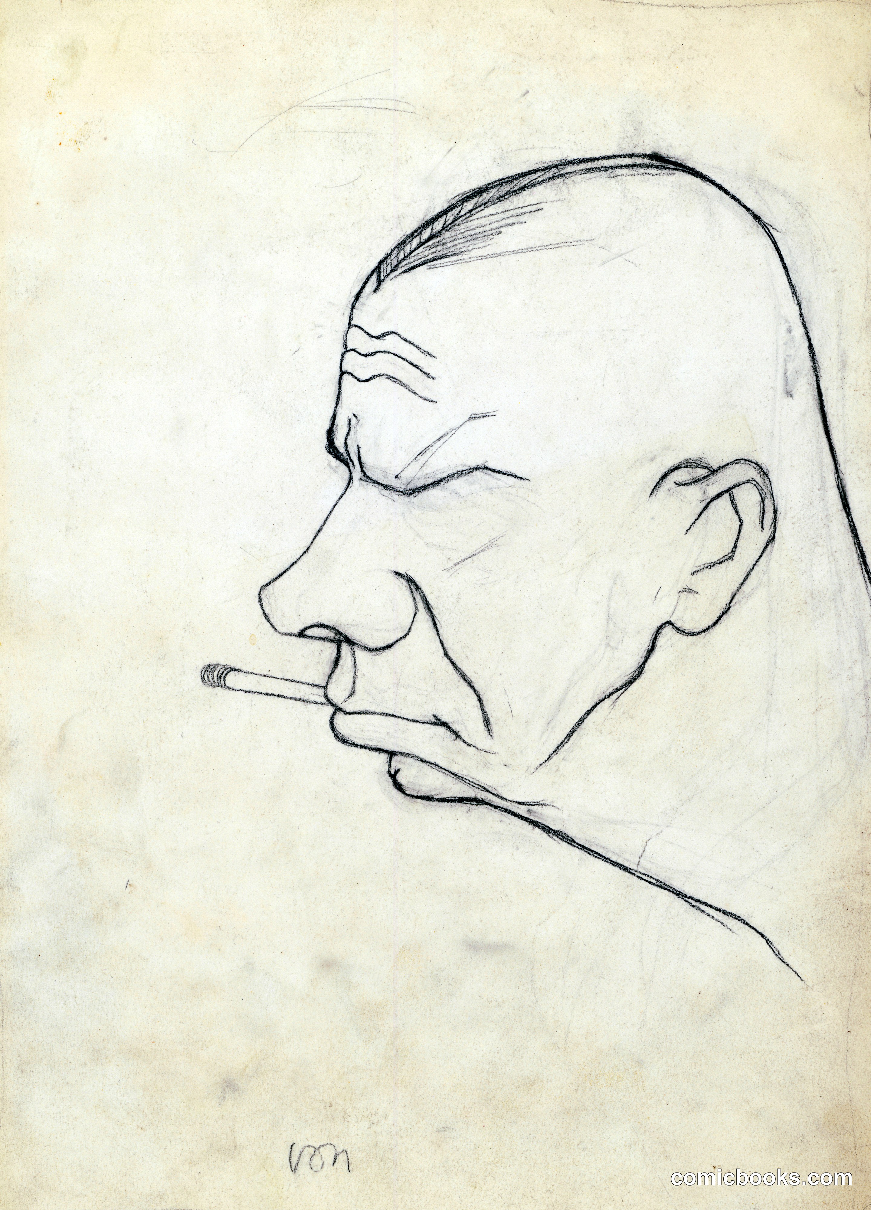 Portrait Study of Erich von Stroheim