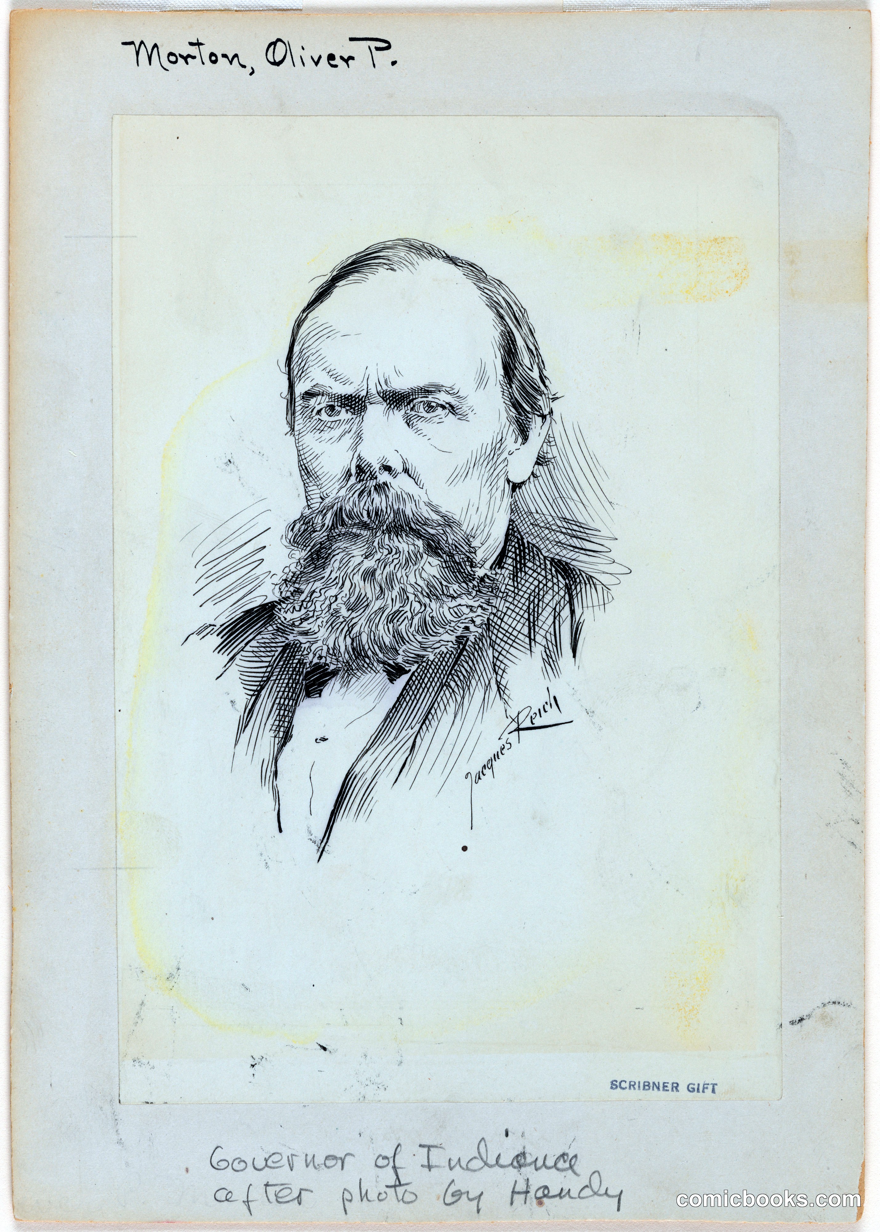 Portrait of Oliver P. Morton