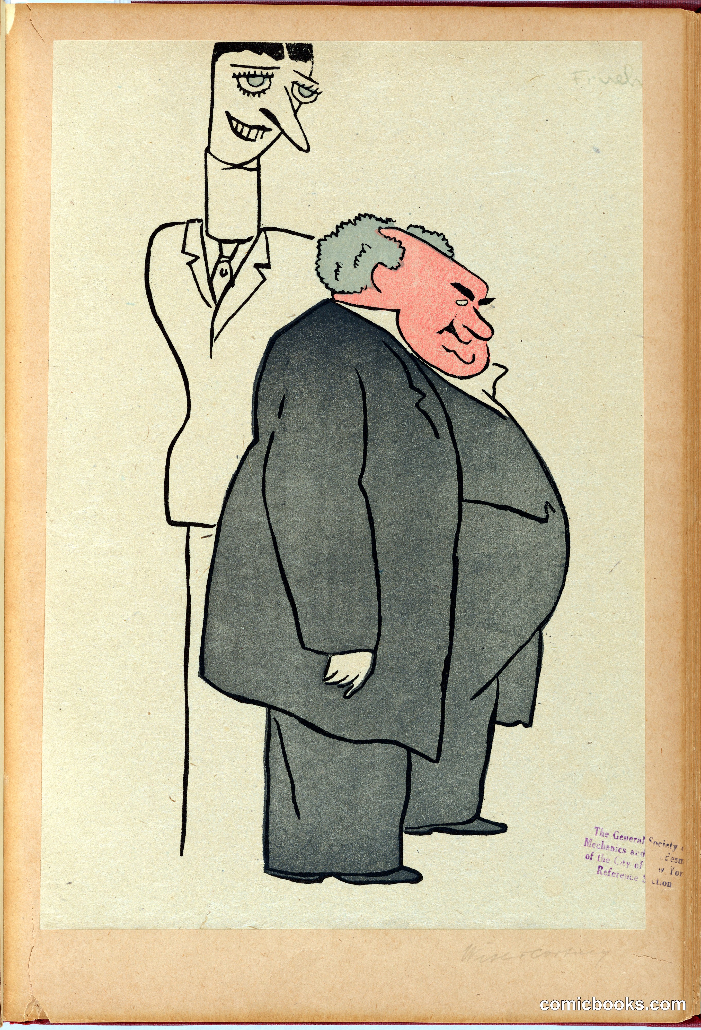 Political Caricature: William Courtenay and Thomas Wise
