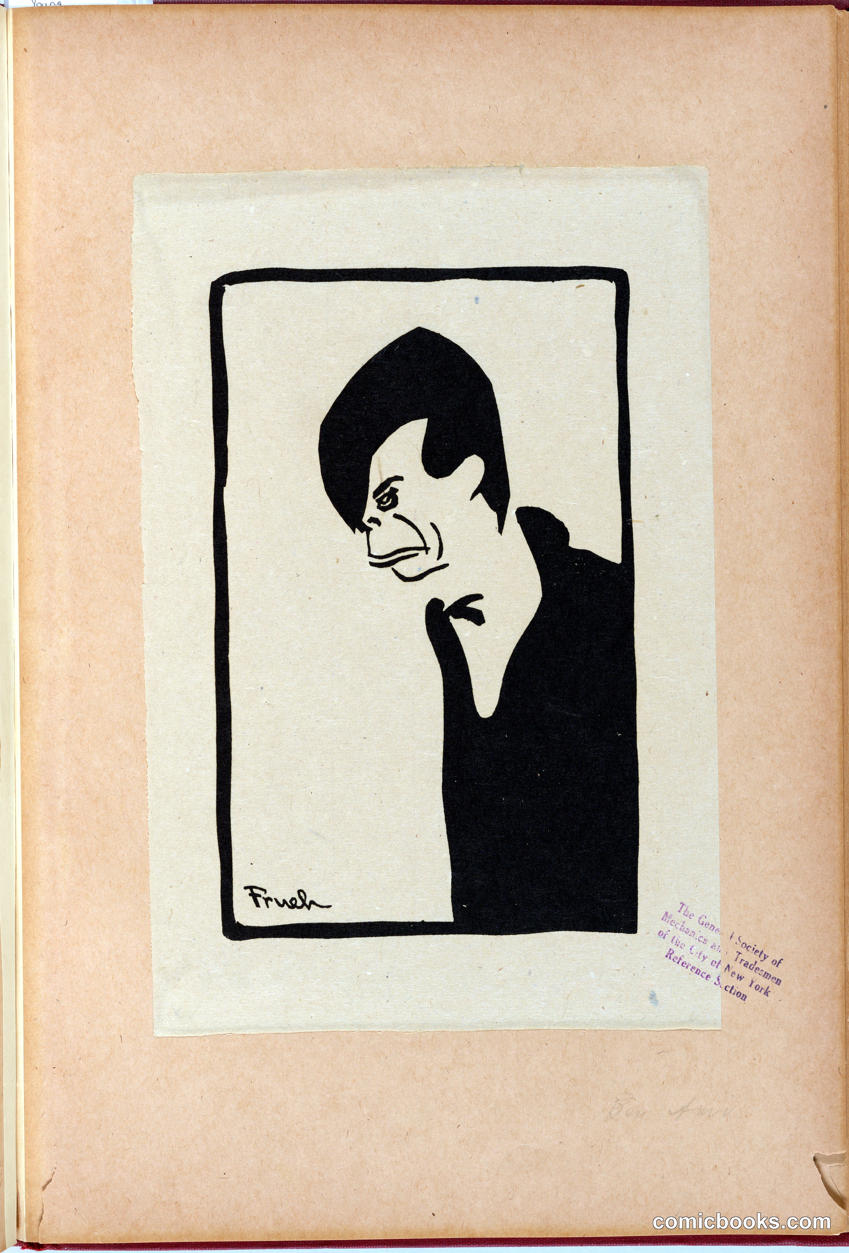 Portrait Caricature of Jacob Ben-Ami