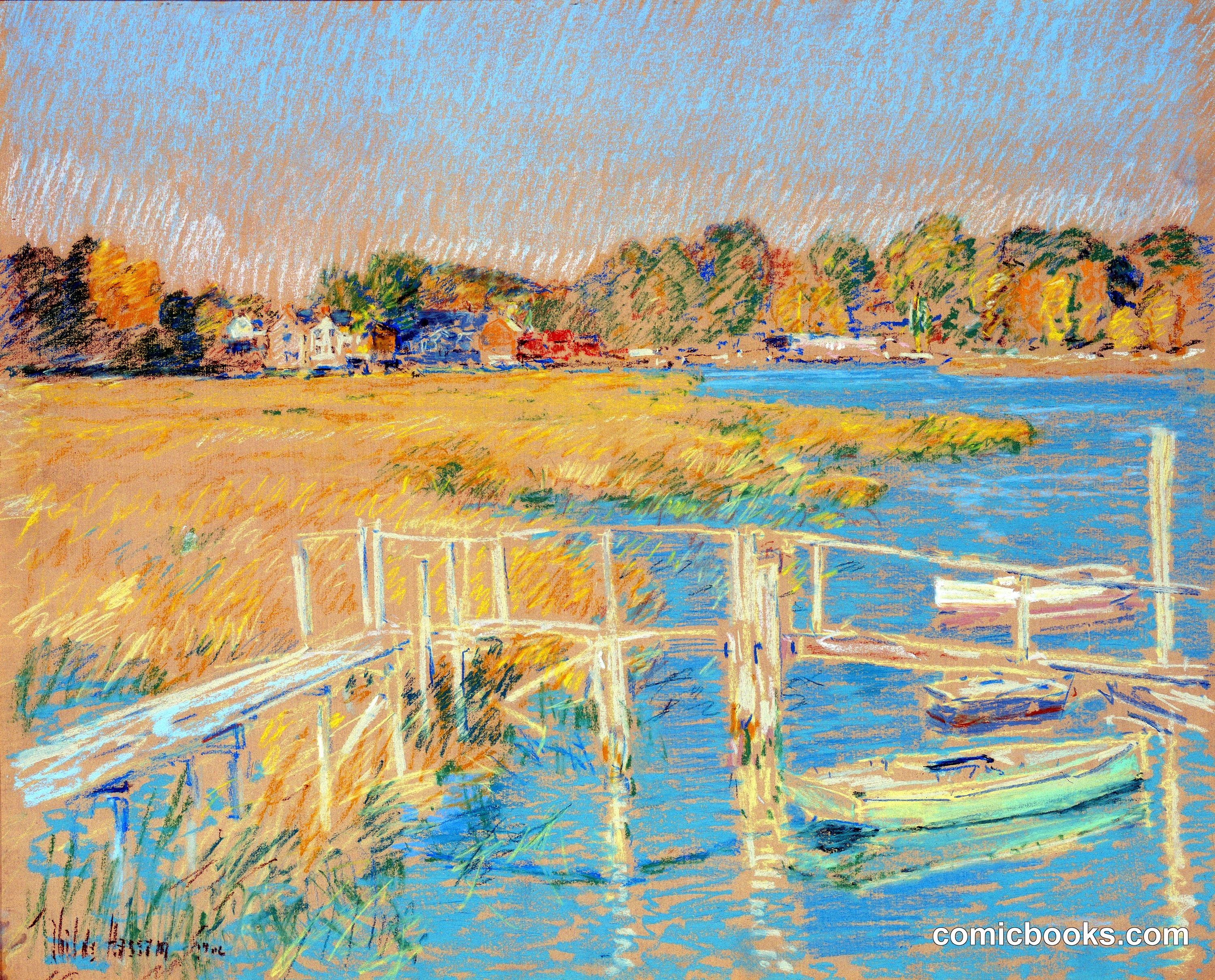 Up the River, Late Afternoon, October