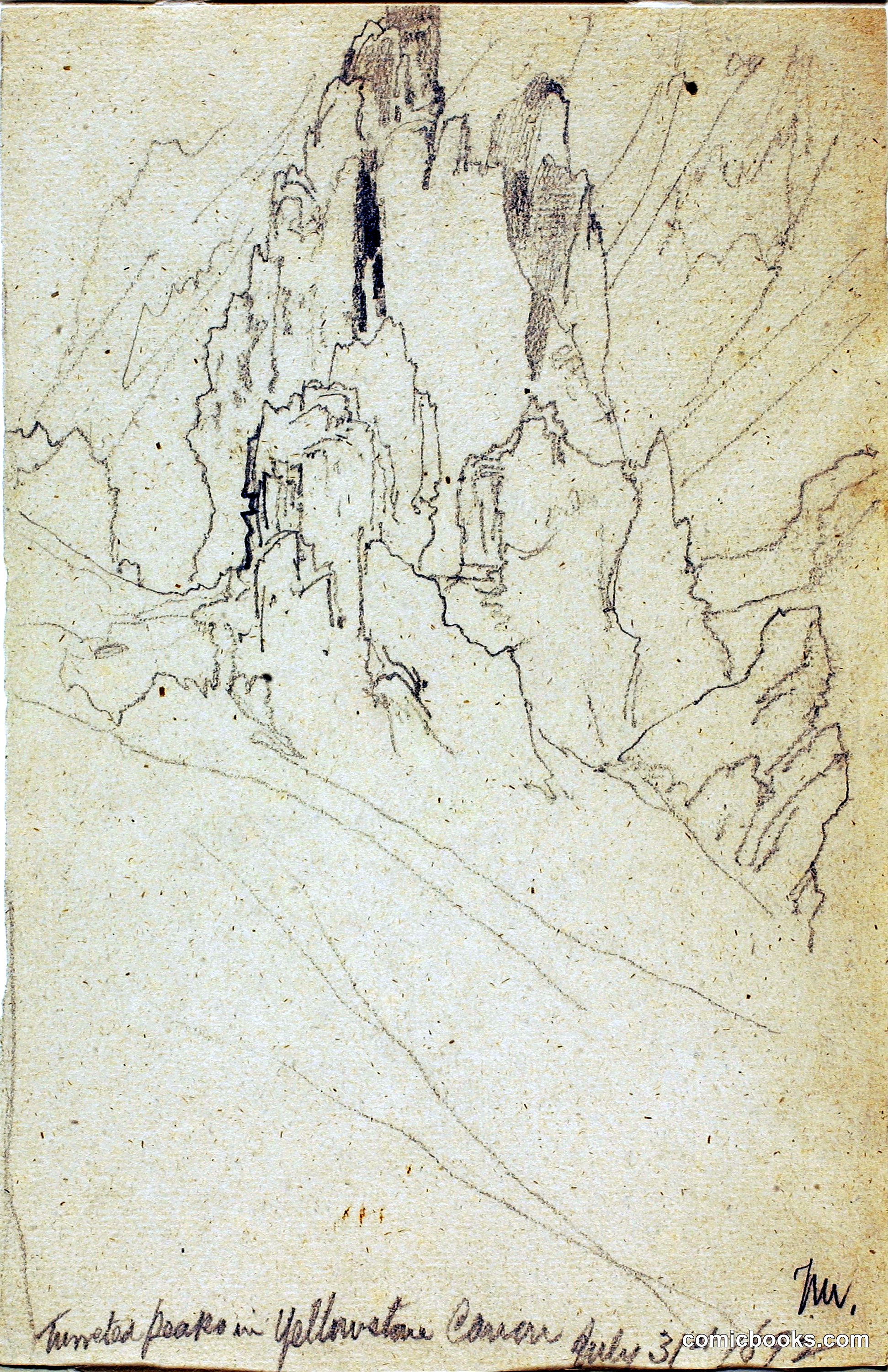 Turreted Peaks in Yellowstone Canyon