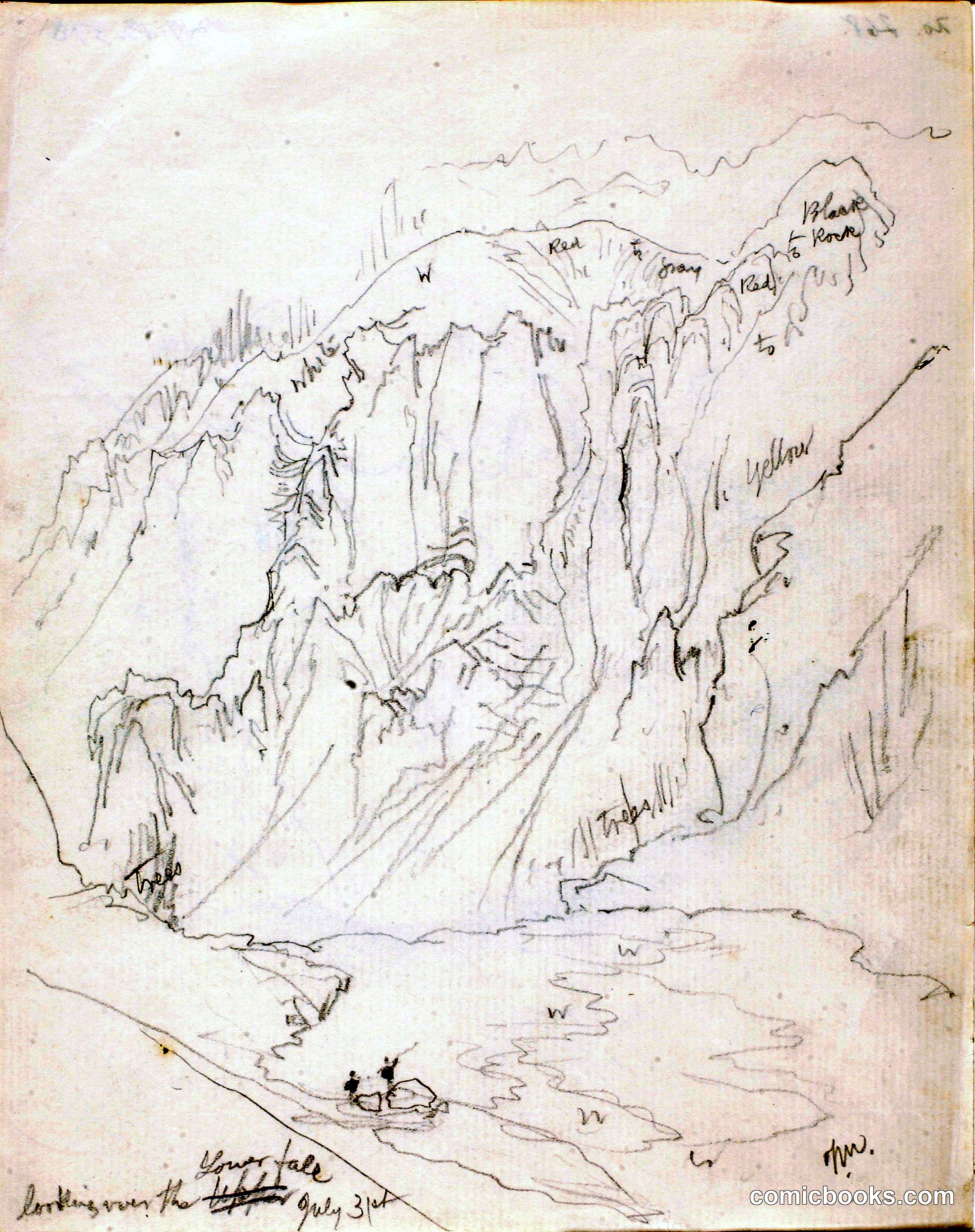 Looking over the Lower Falls