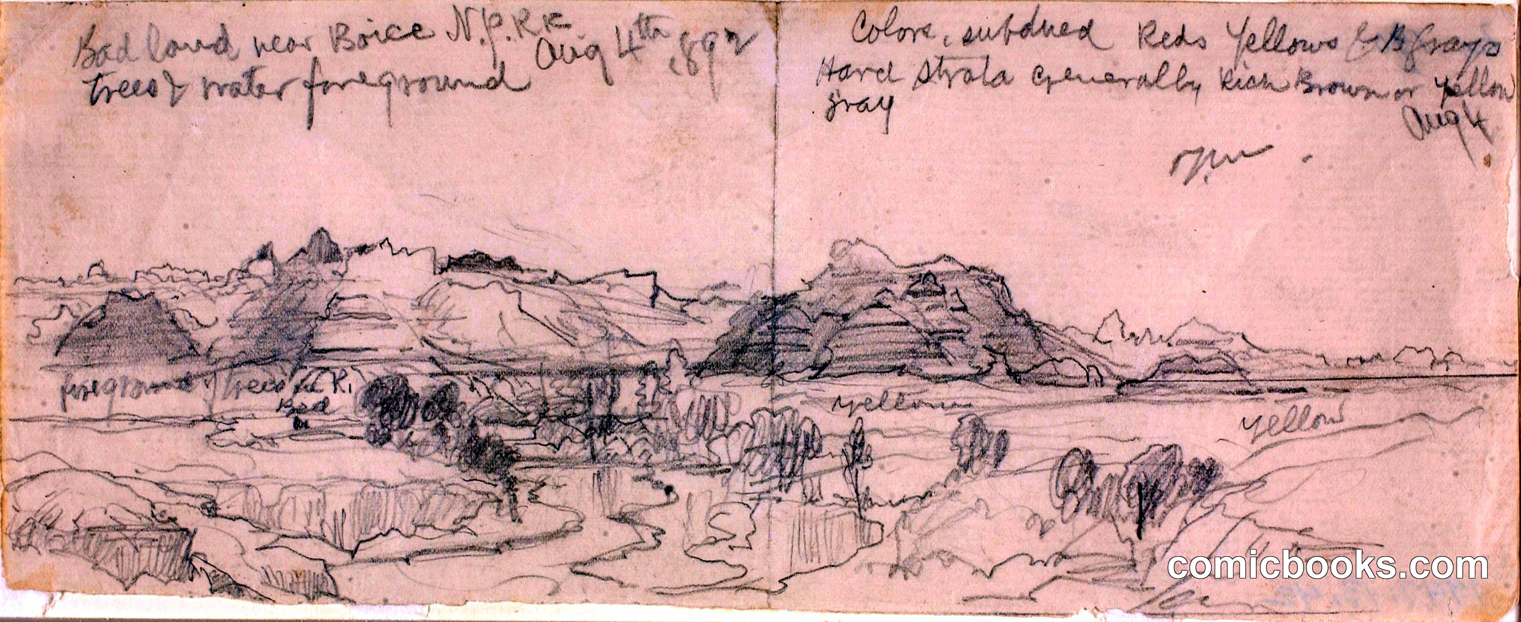 Bad Lands near Boise, N.P.R.R.