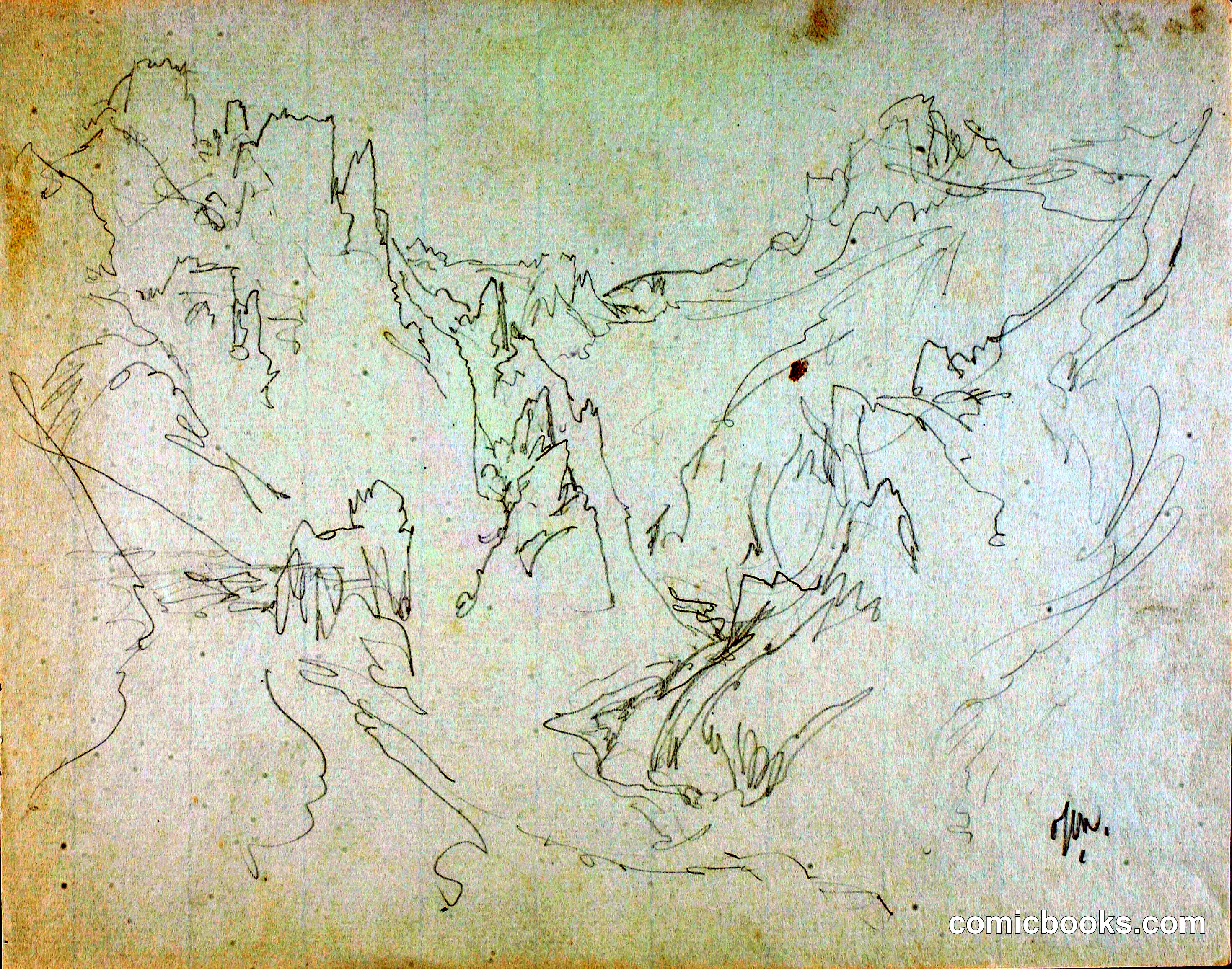 Field Sketch of Rocky Canyon