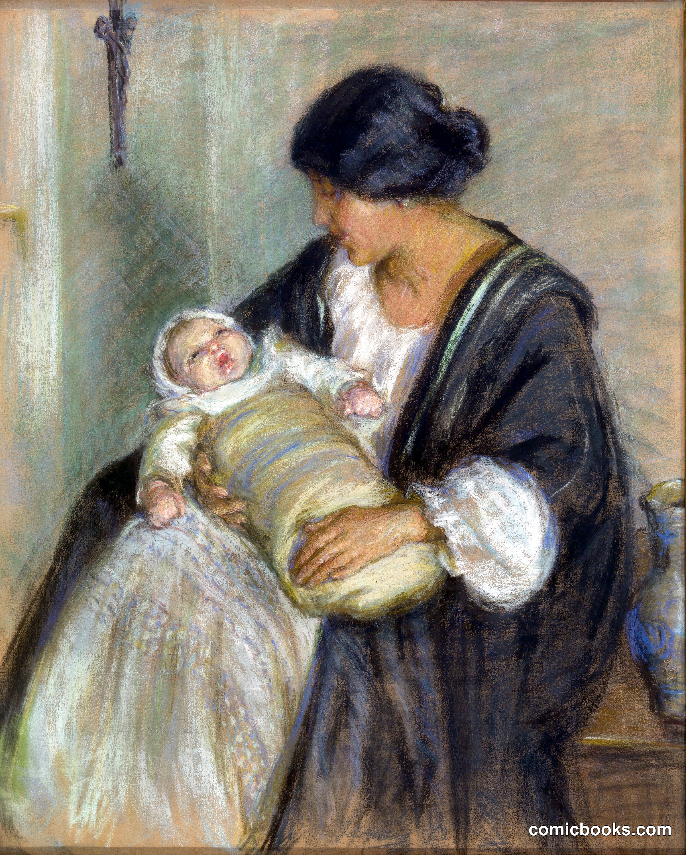 Mother and Crying Baby